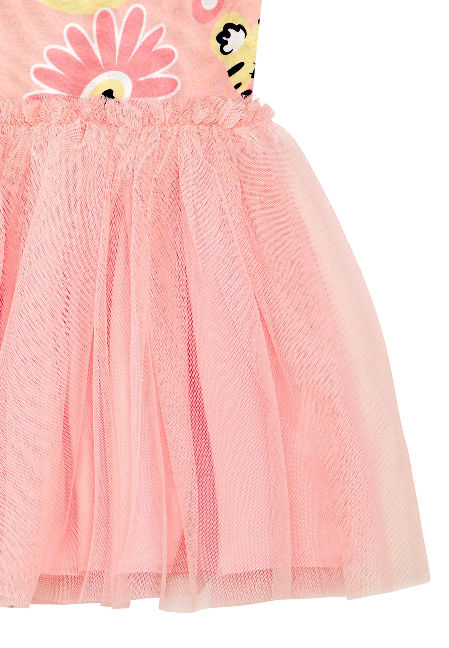 Denokids Shirtkleid »Leo Tutu «, mit Allover Leo- und Blumenprint