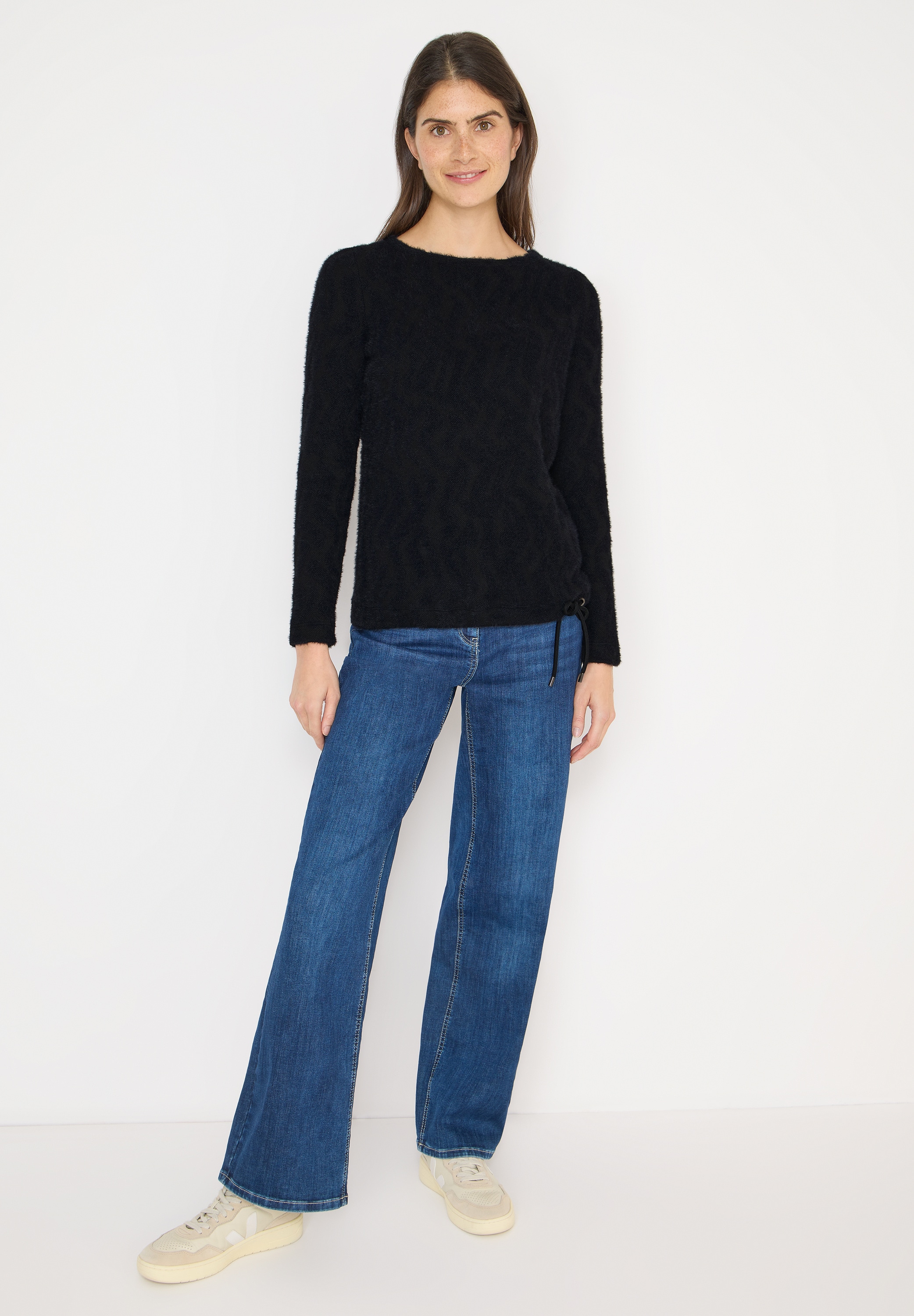 Cecil Langarmshirt mit Tunnelzug am Saum