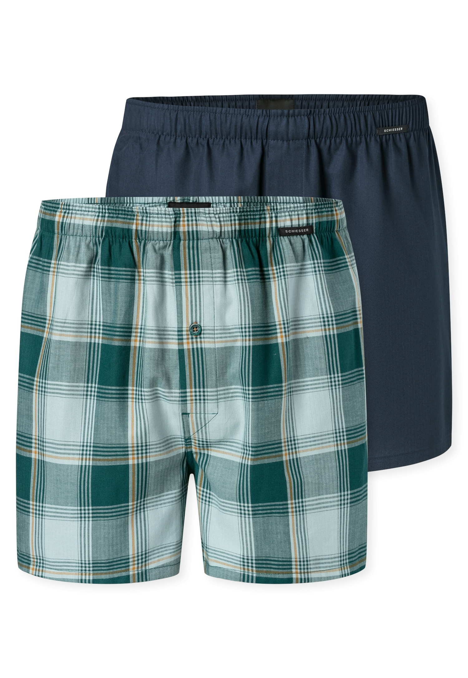 Schiesser Weiter Boxer "Boxershorts Multipack" Eingriff mit Knopf, elastischer Bund, lockere Passform