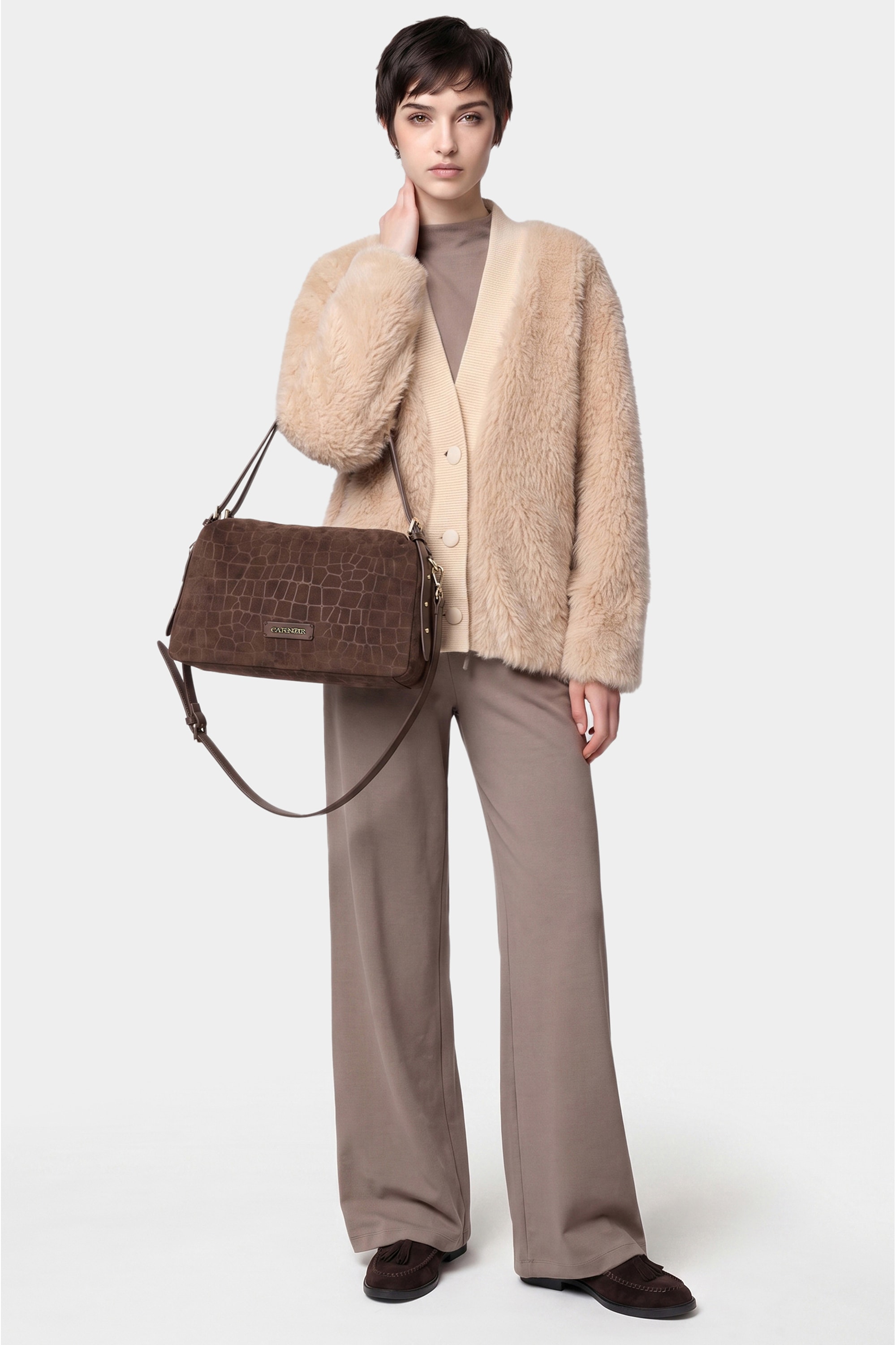 CAFèNoir Schultertasche »HOBO BAG C3NM1106 Damen« Schultertasche Damen, Abendtasche, Handtasche, Fashion, Lifestyle