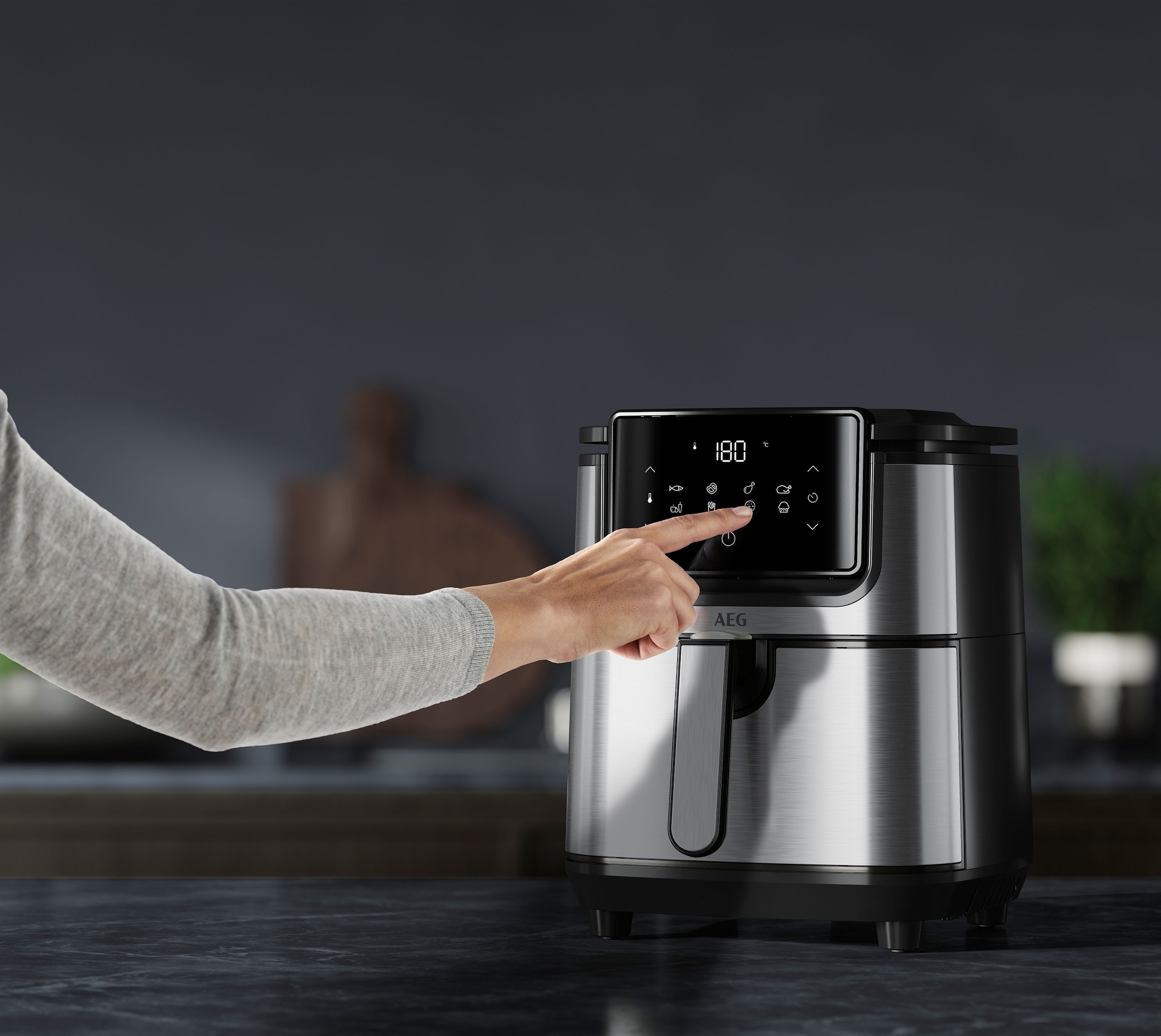 AEG Heißluftfritteuse »Gourmet 6 AF6-1-4ST«, 1500 W, Fassungsvermögen 3,5 l