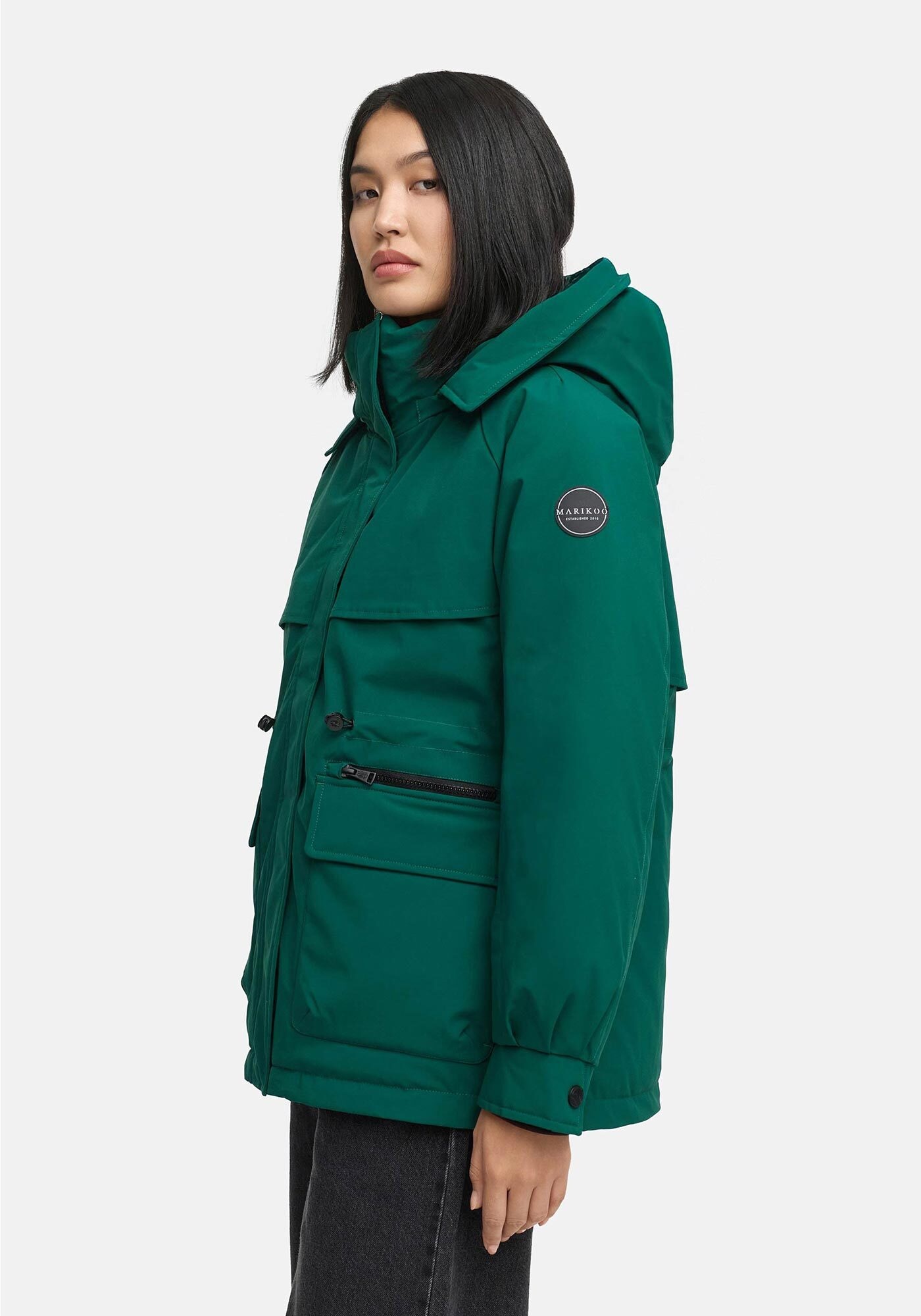 Marikoo Winterjacke »Shigaraa«, mit moderner Front- und Rückenpasse
