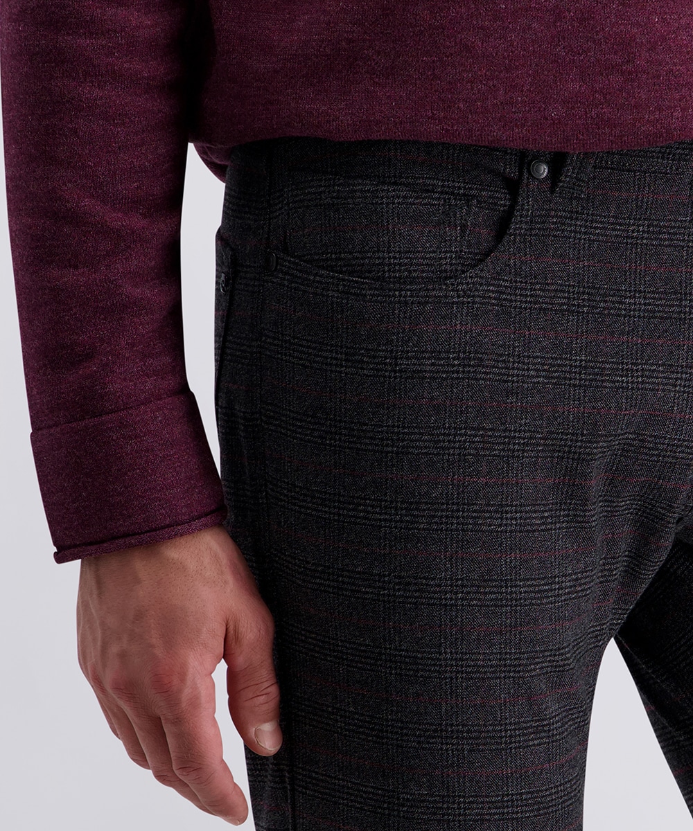 Pierre Cardin 5-Pocket-Hose »PC-Lyon«, fein gemusterst