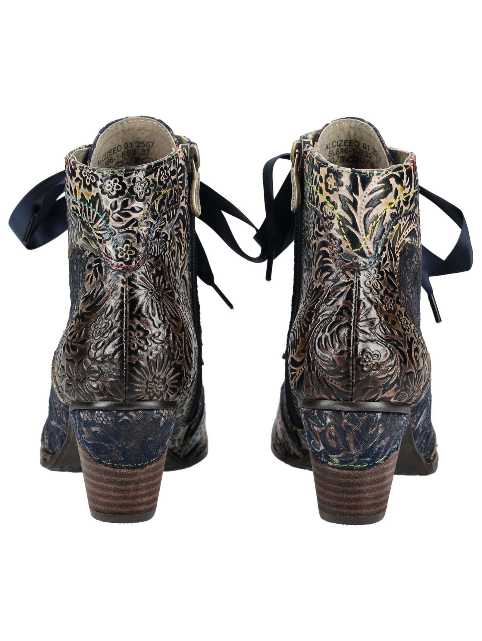 LAURA VITA Schnürstiefelette »LAURA VITA Stiefelette Leder/Textil«