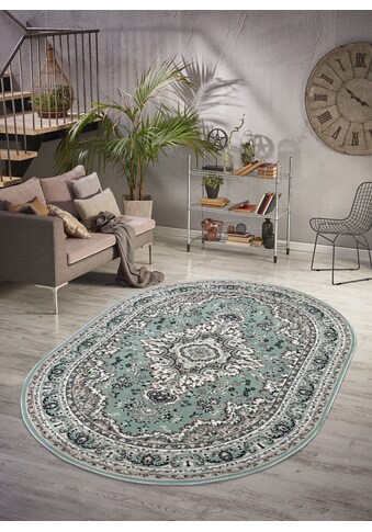 Home affaire Teppich »Oriental«, oval, Orient-Optik, mit Bordüre, Kurzflor,... kaufen