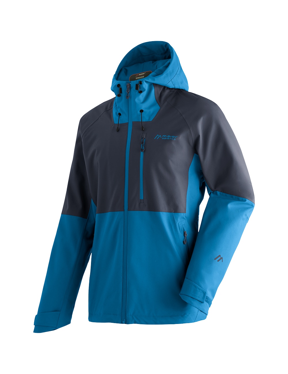 Maier Sports Funktionsjacke "Metor Move M", Herren Outdoorjacke, wasserdicht, RV-Taschen, Kapuze