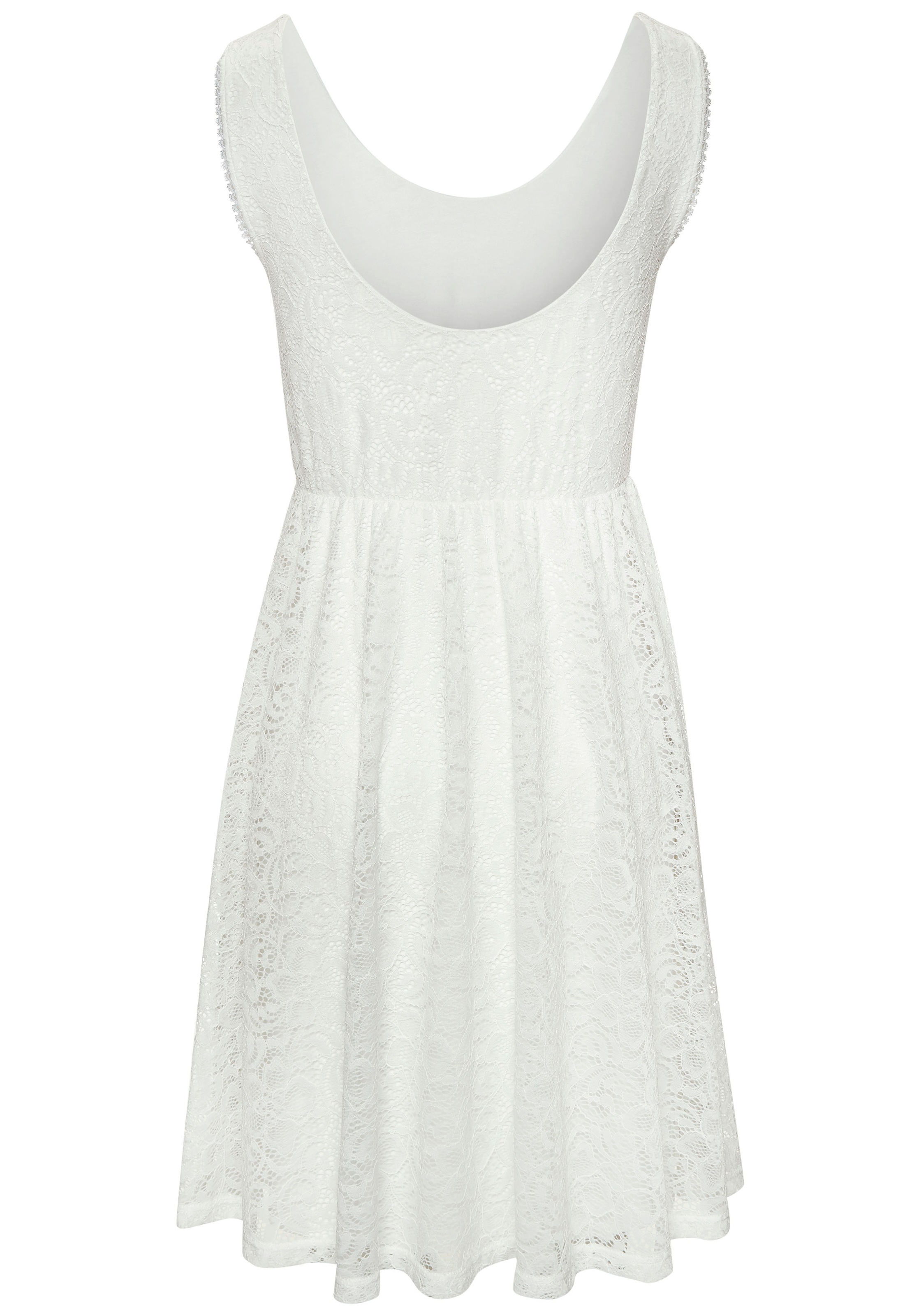 Thumbnail - LASCANA Spitzenkleid mit breiten Trägern, elegantes Sommerkleid, festlich