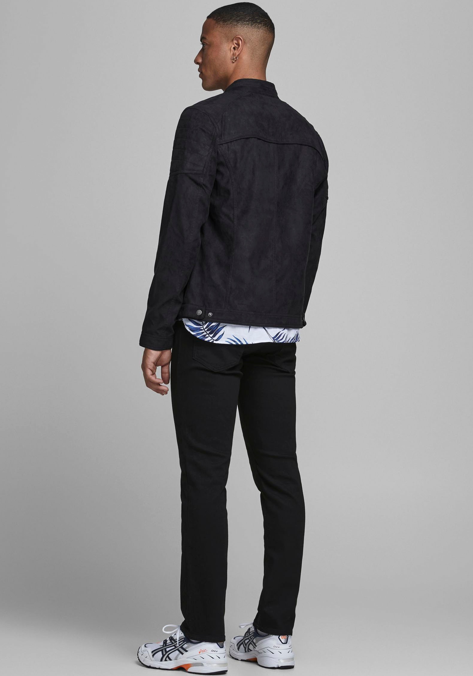 Jack & Jones Bikerjacke "JJEROCKY Bikerjacke mit verstellbarem Saum und Rei günstig online kaufen