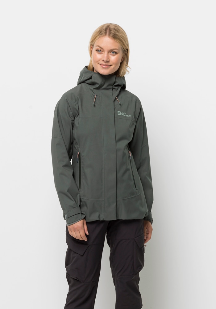 Jack Wolfskin Outdoorjacke "KAMMWEG 2L JKT W", mit Kapuze günstig online kaufen