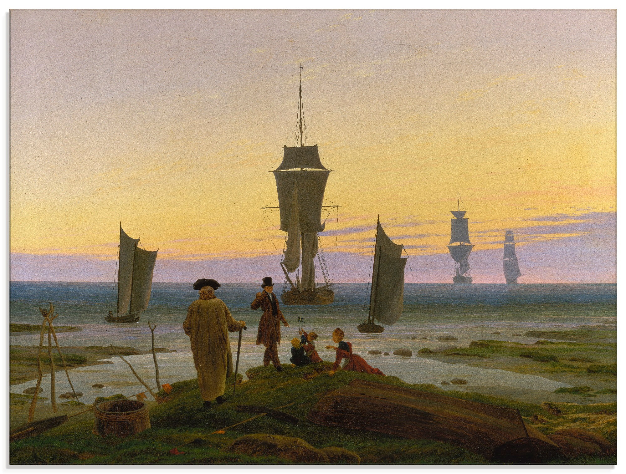 Artland Glasbild "Die Lebensstufen. Um 1834", Boote & Schiffe, (1 St.), in verschiedenen Größen