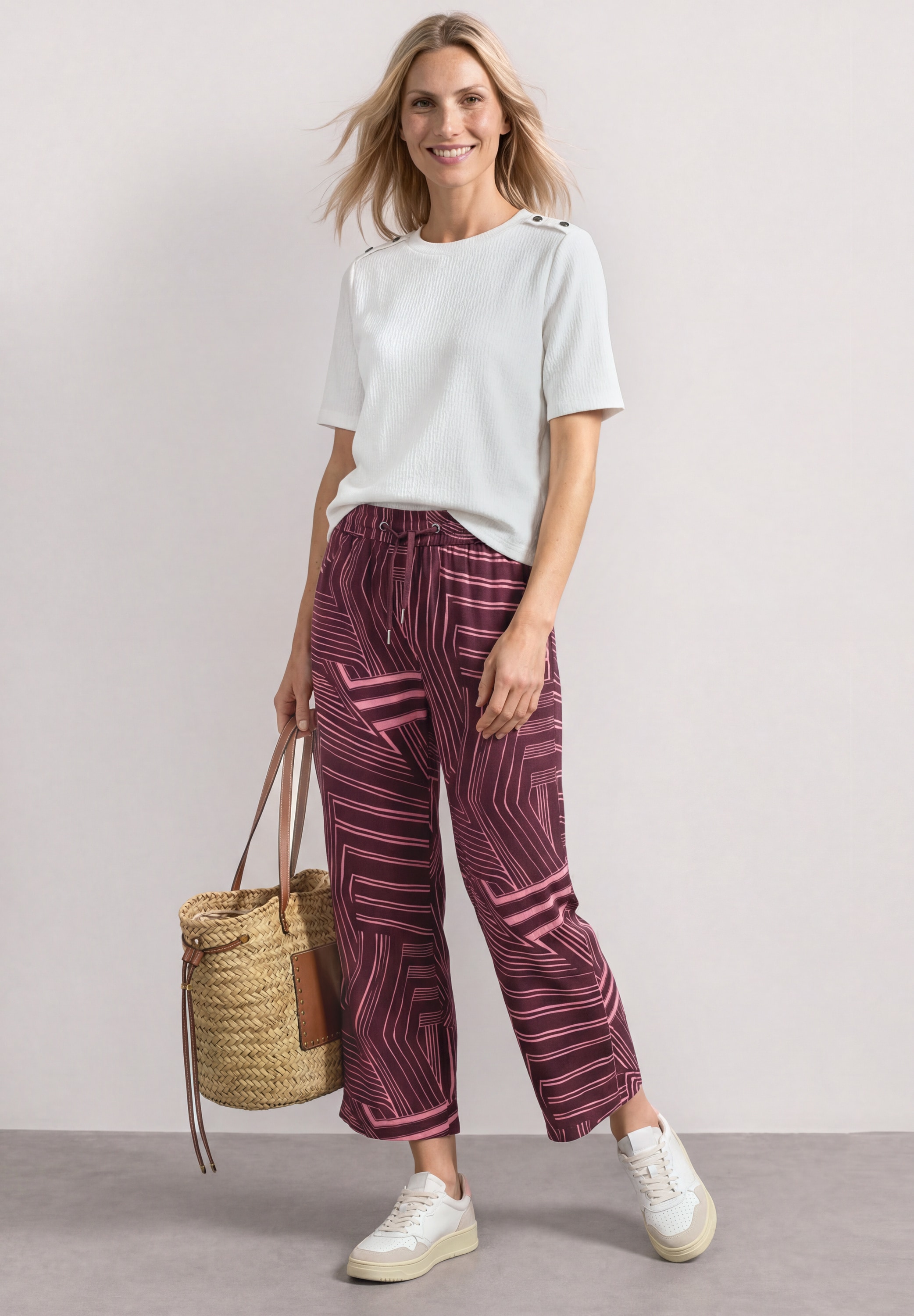 STREET ONE Stoffhose  High Waist