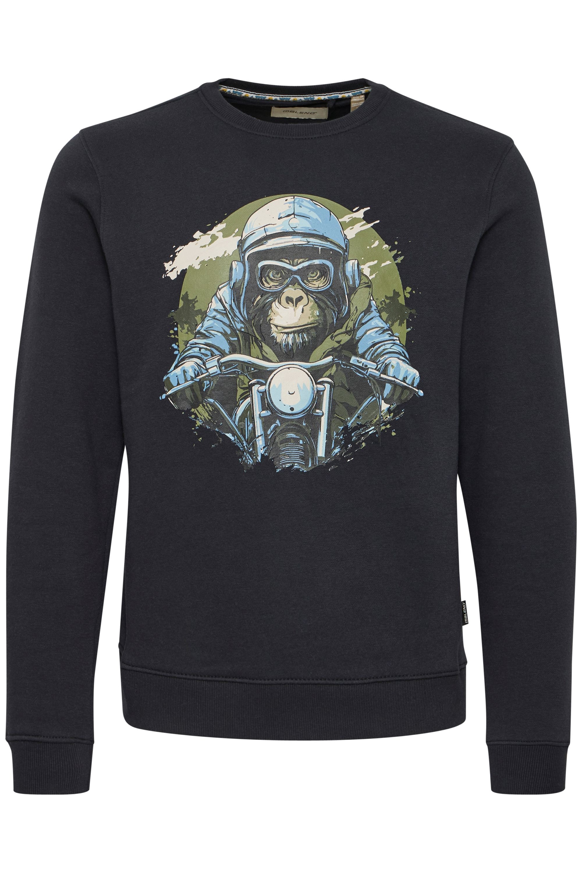 Blend Rundhalspullover "BHSweatshirt", Lässiger Sweatpullover mit Print günstig online kaufen