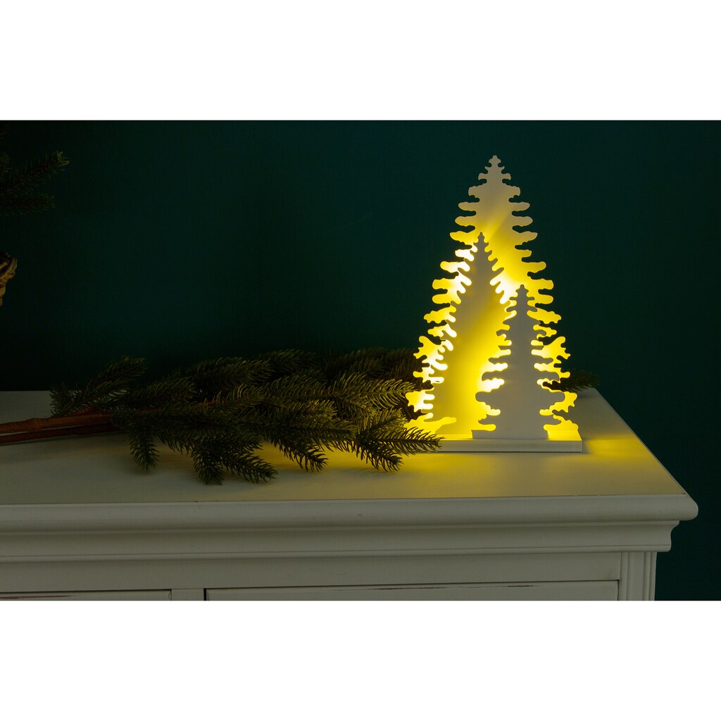 Myflair Möbel & Accessoires Dekobaum »Weihnachtsdeko«, mit LED Beleuchtung, Höhe ca. 25 cm