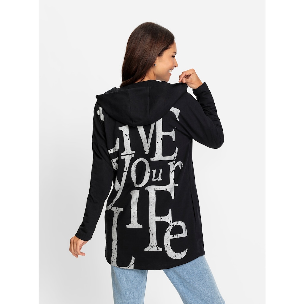 Inspirationen Shirtjacke »Sweatshirtjacke«, (1 tlg.)