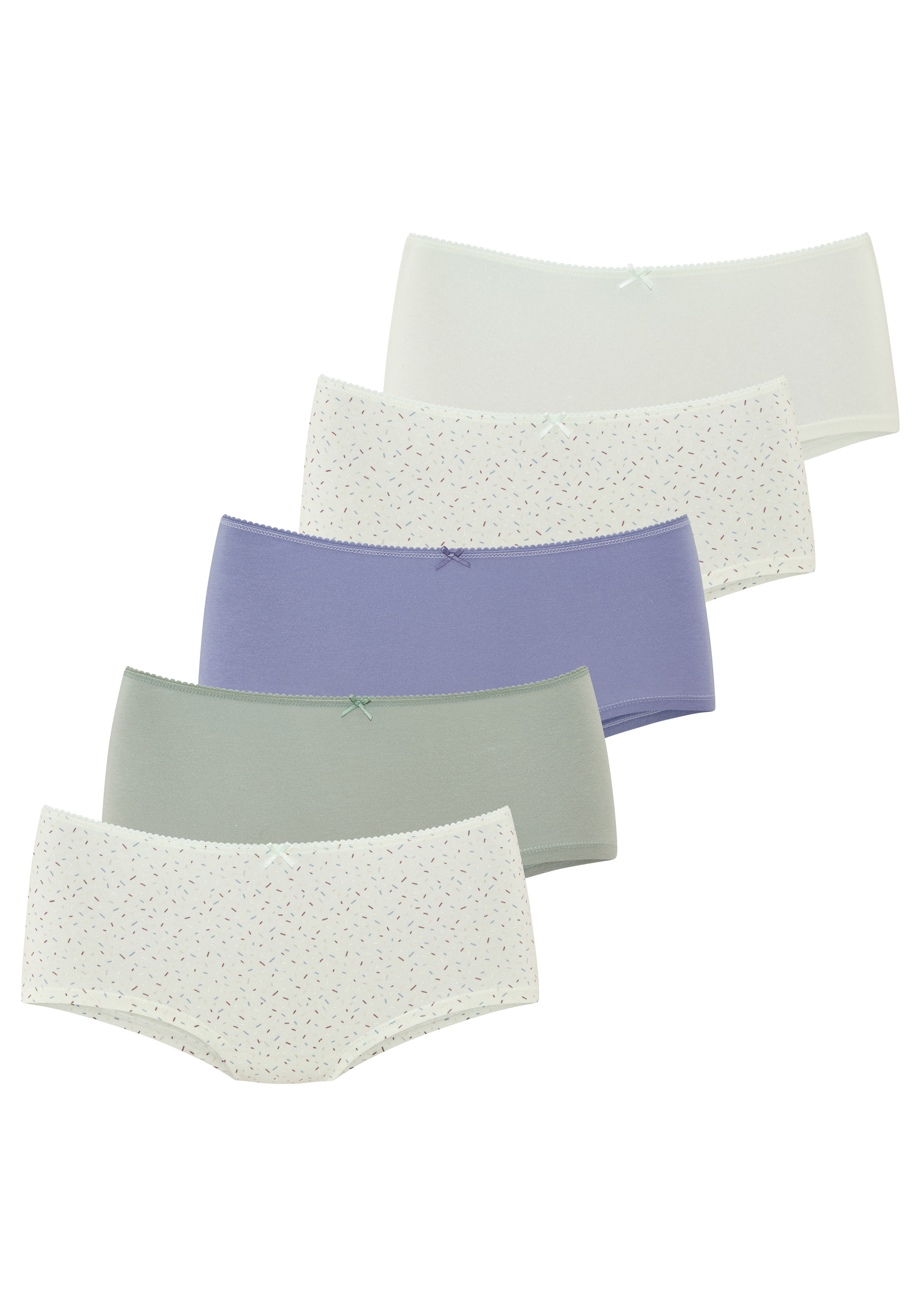 Vivance Panty mit kleiner Häkelkante, angenehme Baumwollqualität
