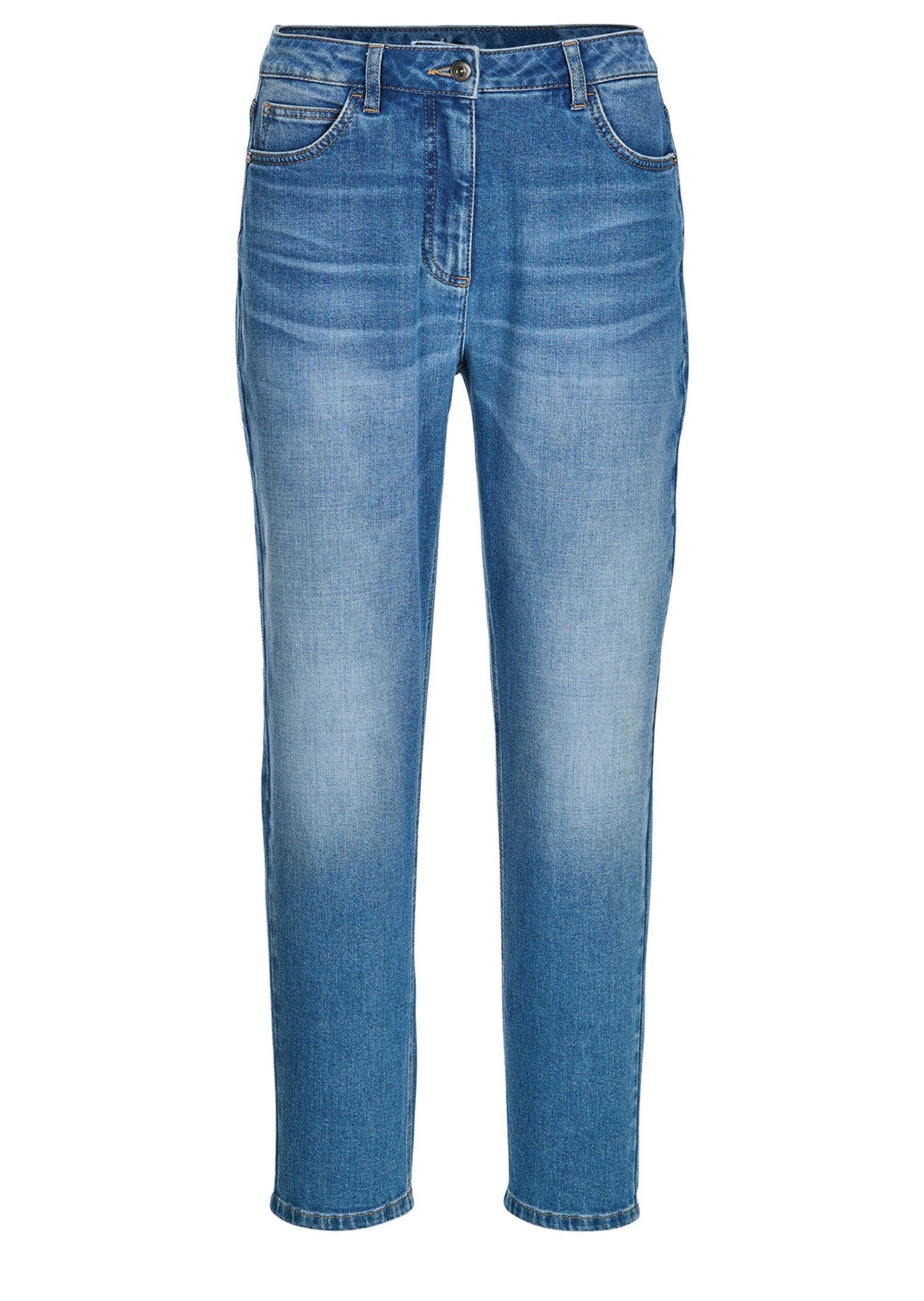 GOLDNER Regular-fit-Jeans »Kurzgröße Baumwoll-Stretch Mom Jeans SARA« stretchbequeme Quälität