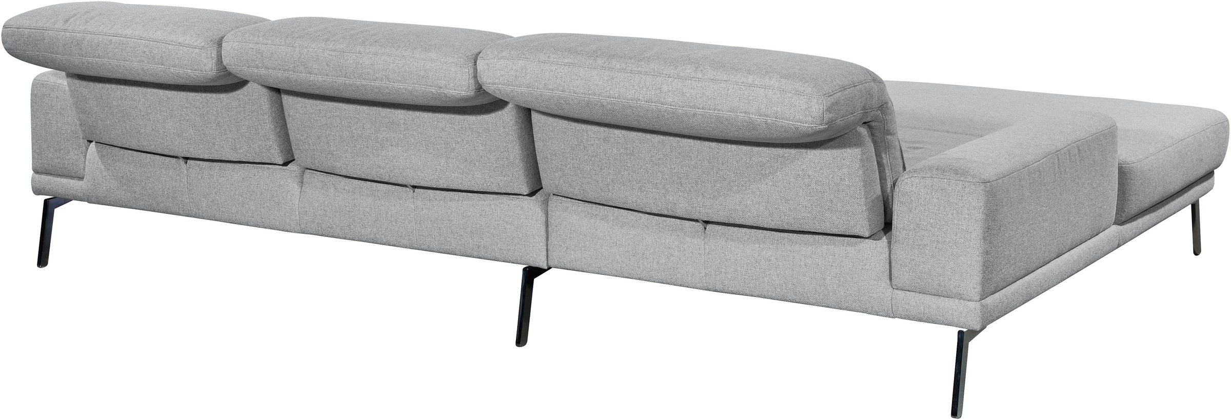 Musterring Ecksofa »MR 4580«, mit Kopf- und Sitztiefenverstellung, Metallfuß chrom, 288 x 193/220cm