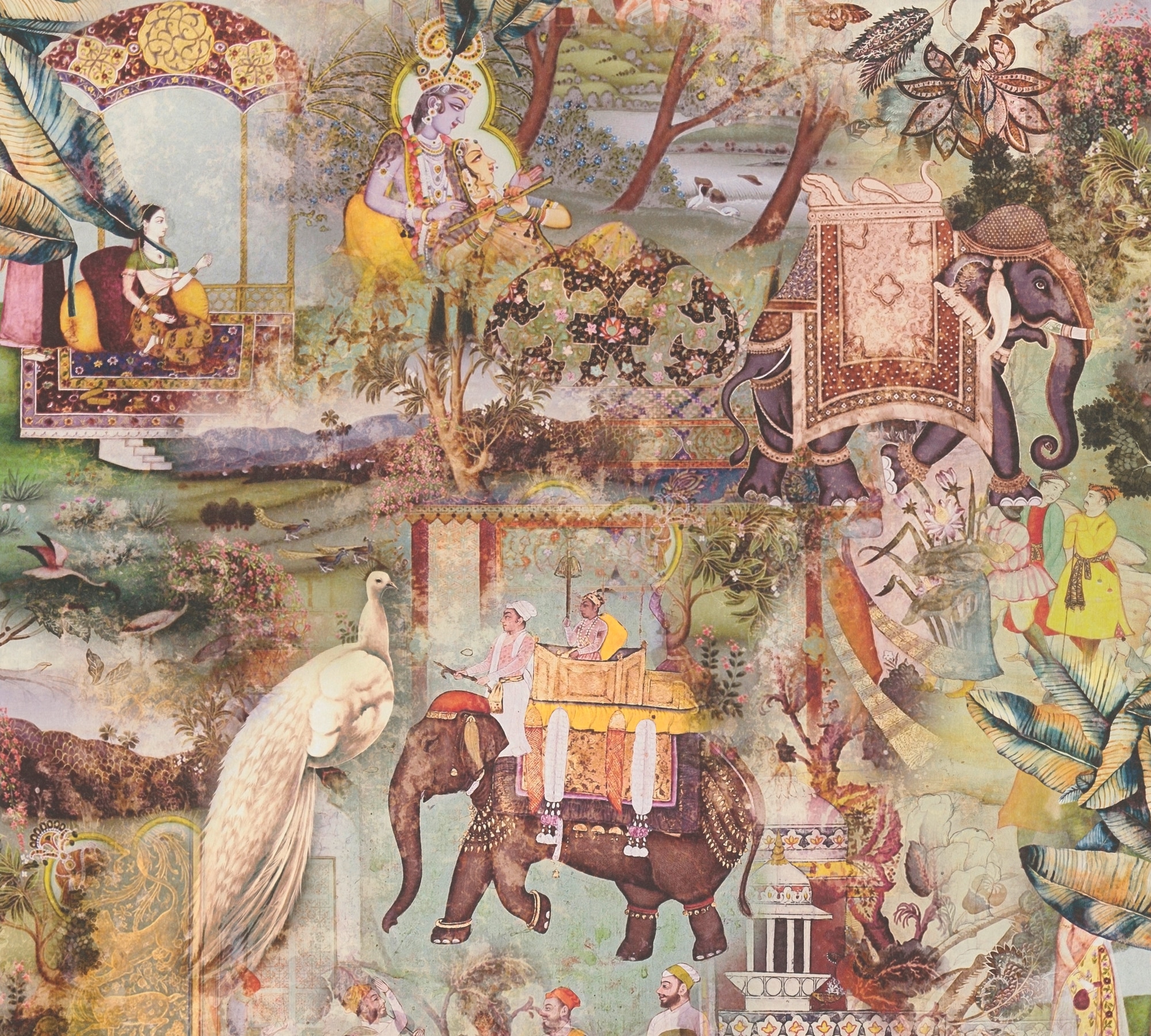 A.S. Création Vliestapete "Dream Flowery" Ethnomuster Abstrakt Minimalistisch Glatt Vintage Tapete Orientalisch Tapeten Wohnzimmer Schlafzimmer