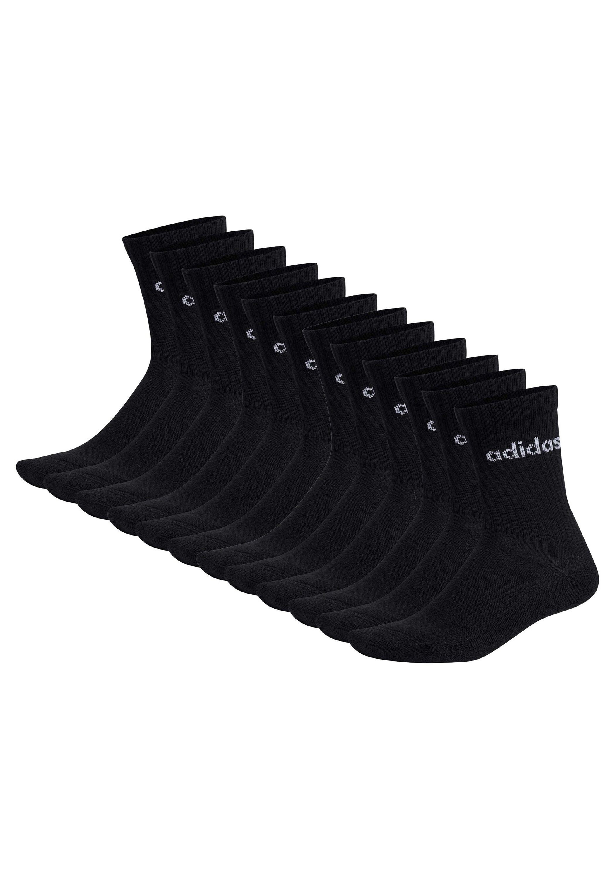 adidas Originals Kurzsocken "Socken Linear Crew Cushioned 12er Pack"