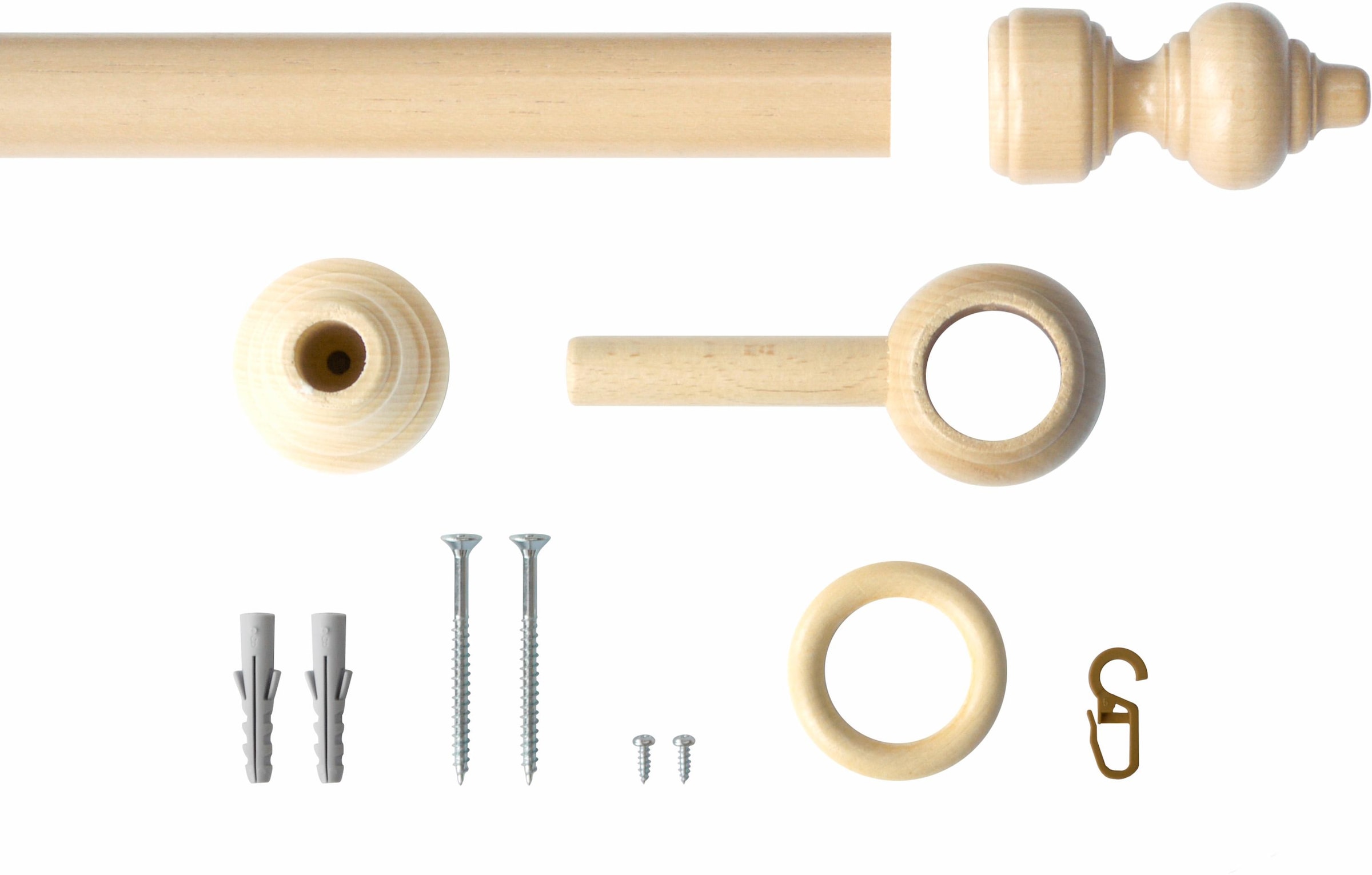 Good Life Gardinenstange "Trend" Ø 28 mm 1 läufig-läufig Fixmaß günstig online kaufen