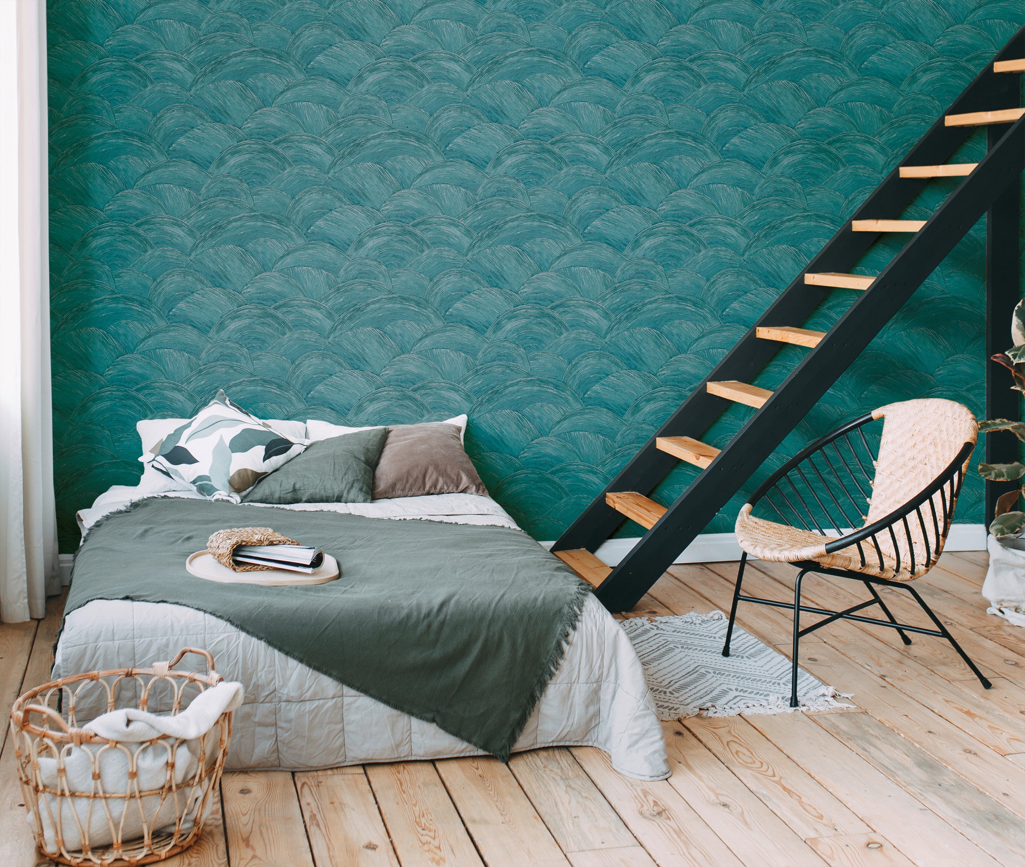 living walls Vliestapete »Metropolitan Stories. Travel Styles. Tapete Abstrakt«, matt-gemustert-neutral, Kunst Tapete Kreise Strukturiert Designtapete Tapeten Wohnzimmer Flur