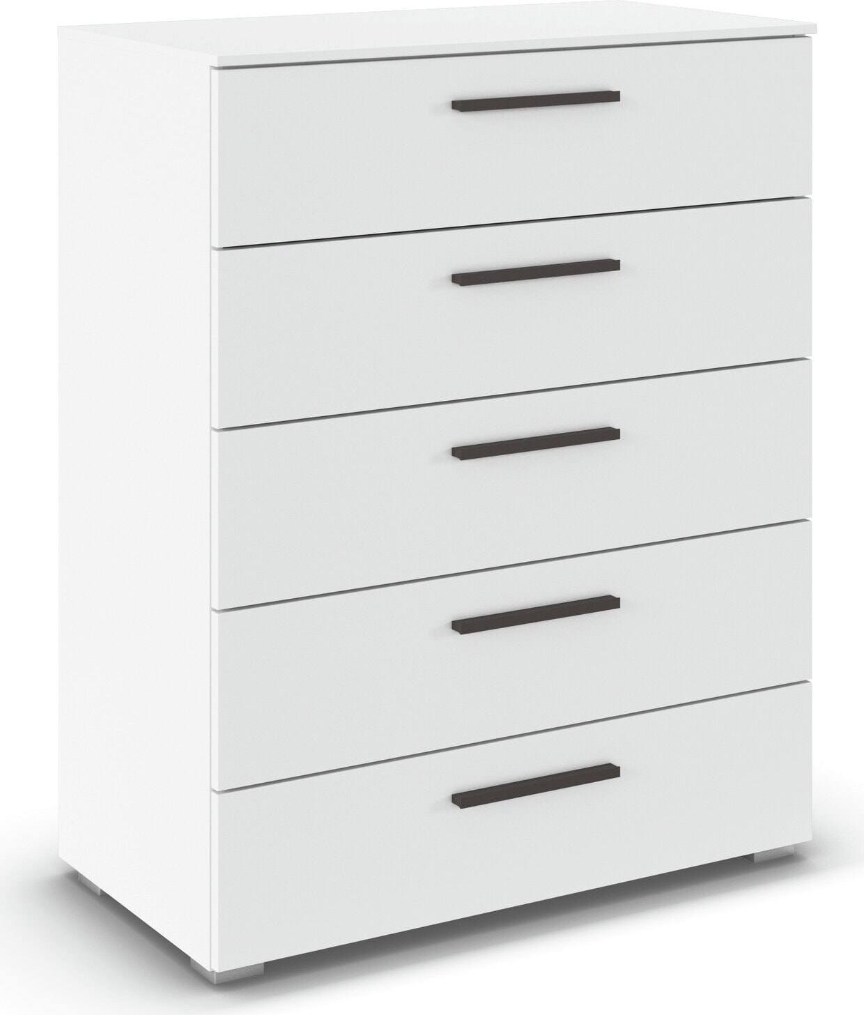 rauch Schubkastenkommode "Highboard Sideboard Kommode MONTCLAR Frontauswahl Dekor/Hochglanz/Glas" in 2 Breiten: 40 oder 80 cm / Höhe 100 cm, inkl. Soft-Close-Funktion, mit 5 geräumigen Schubladen, viele Griffvarianten MADE IN GERMANY