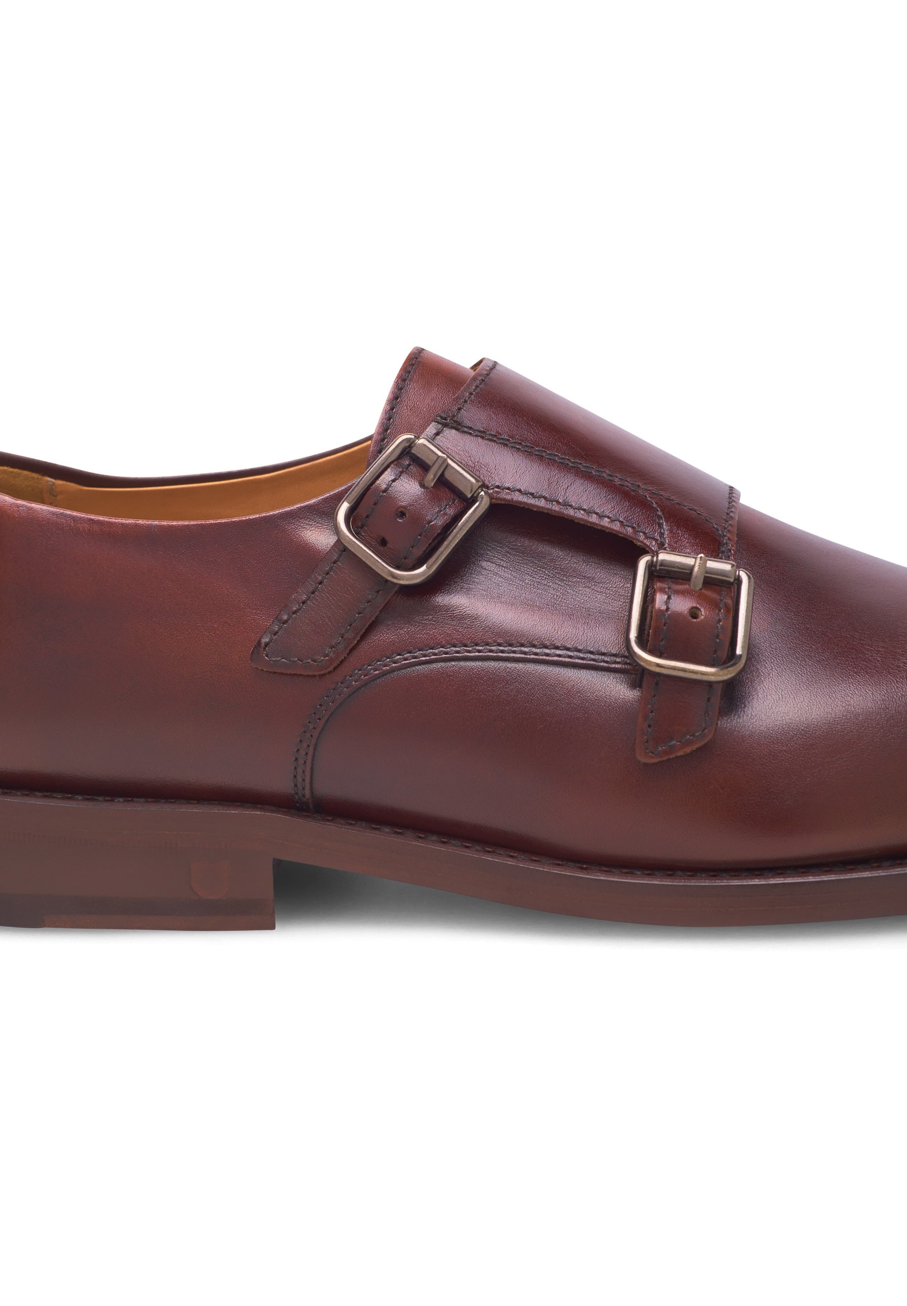 Henry Stevens Schnürschuh »Winston CDM«, Herren Businessschuh Double Monk Strap handgefertigt, Lederschuh