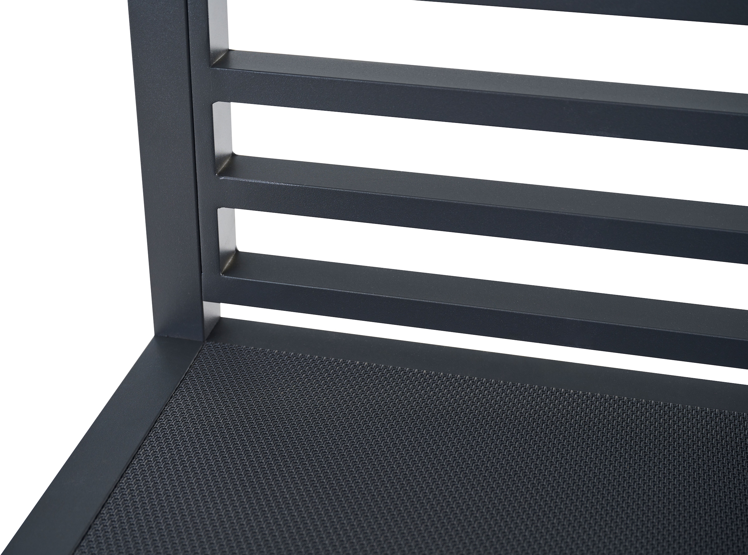 Siena Garden Gartentisch »PALMA Eckelement« Aluminiumrahmen, Ranotex® Bezug dunkelgrau