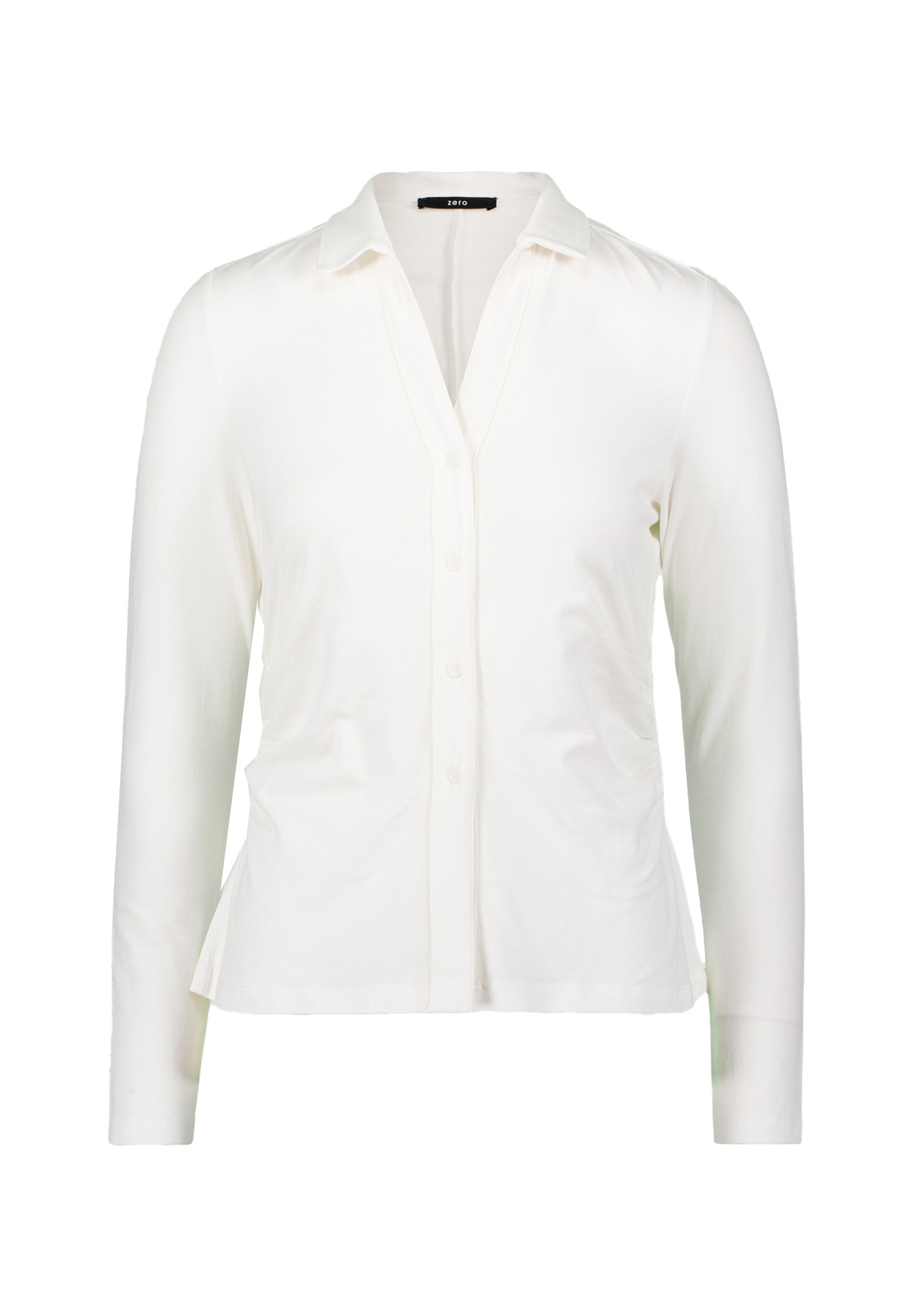 Zero Kurzarmshirt "zero Damen Shirt mit Knopfleiste", (1 tlg.), Knopfleiste günstig online kaufen