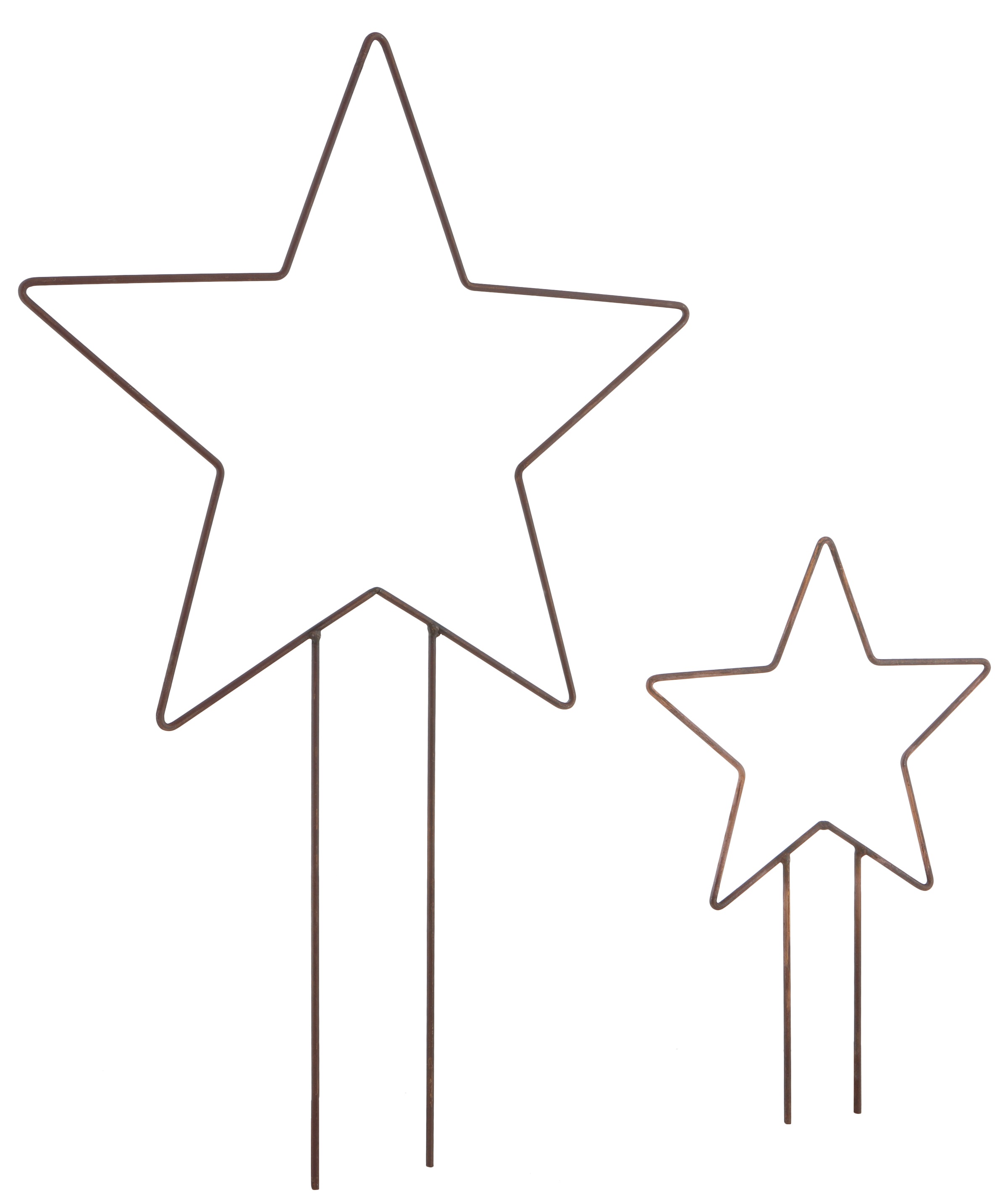 Gartenstecker, Stern, (Set, 2-tlg.)