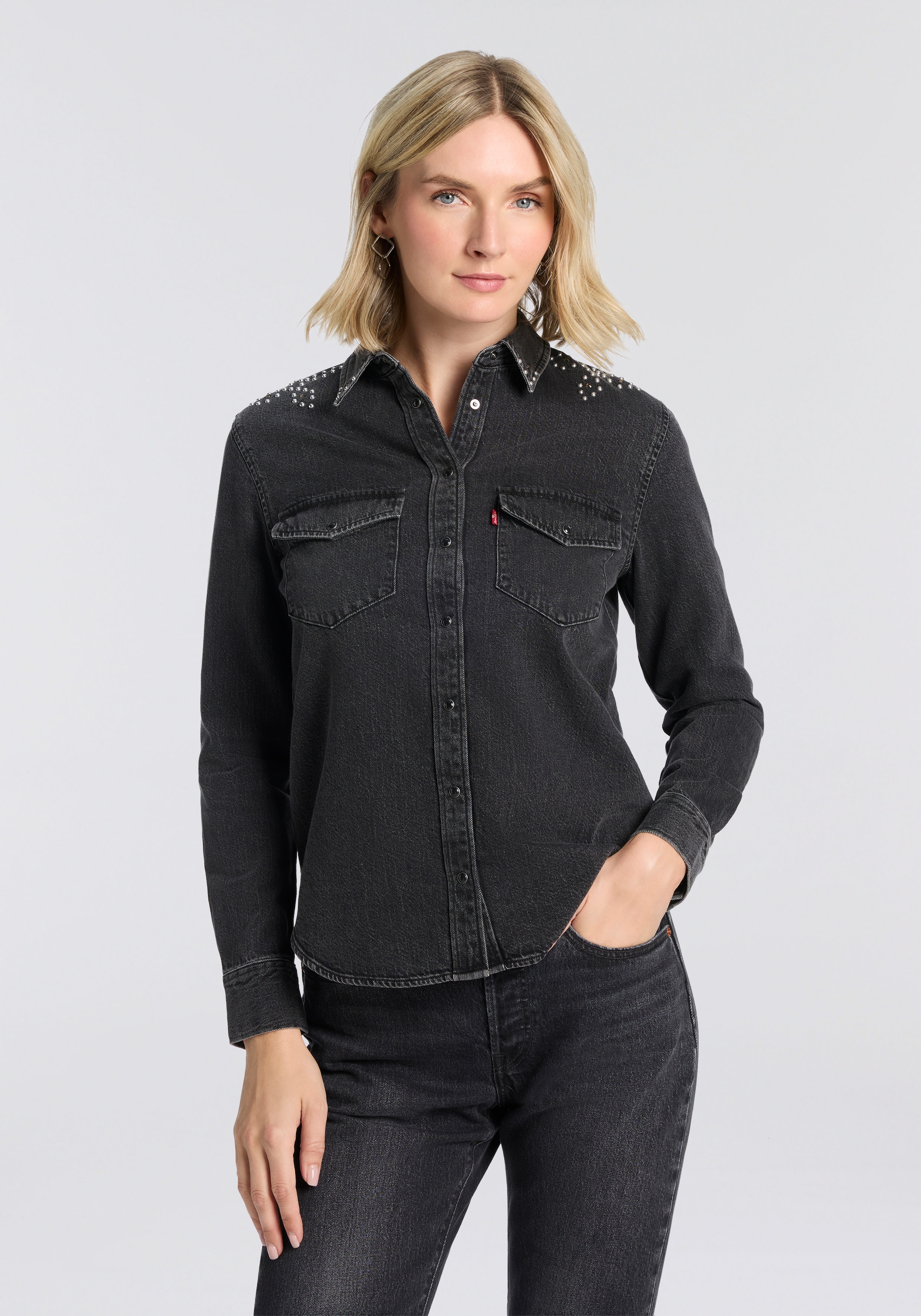 Levis Jeansbluse "ESSENTIAL WESTERN" mit Brusttaschen mit Druckknöpfen günstig online kaufen