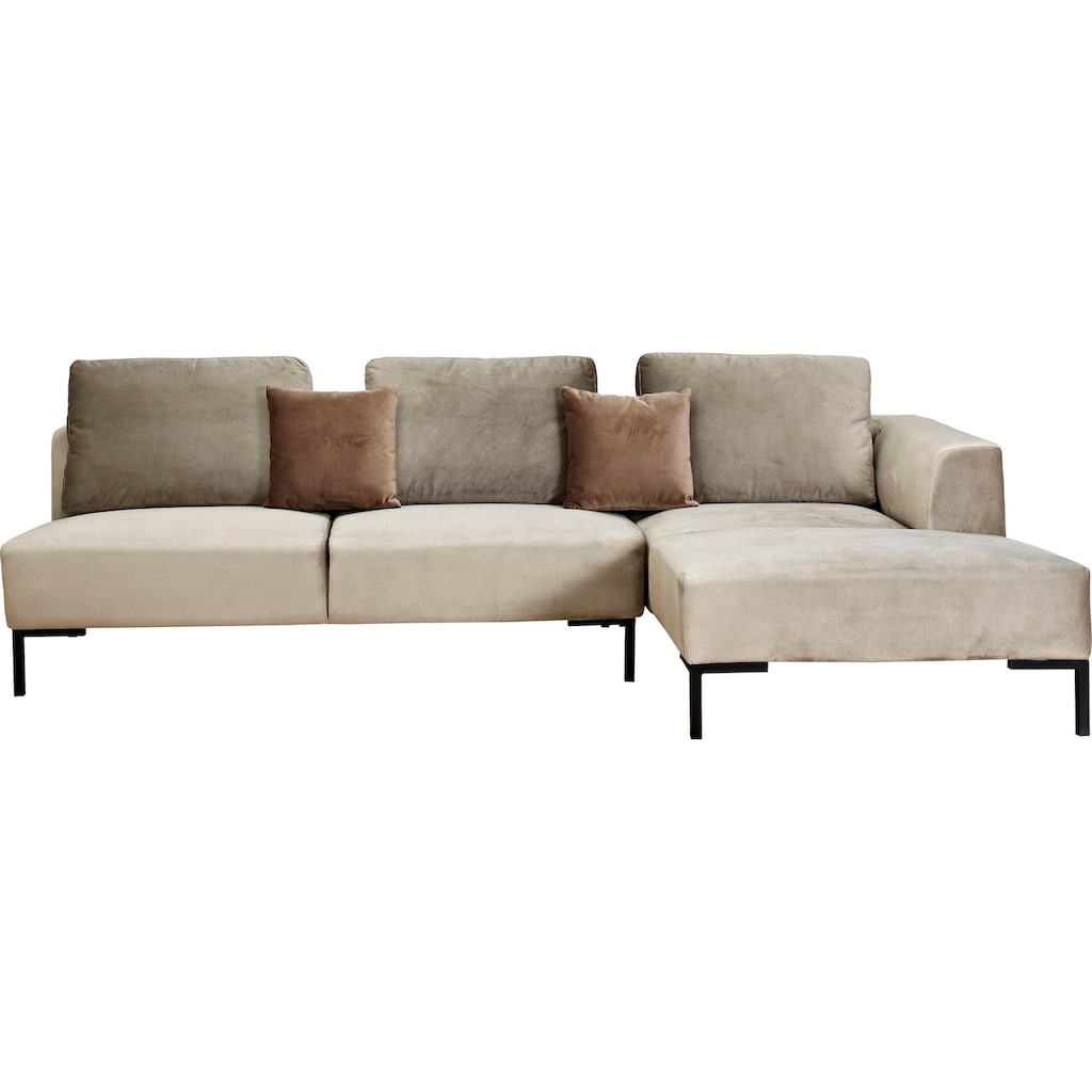 ATLANTIC home collection Ecksofa »L-Form«, mit Federkern