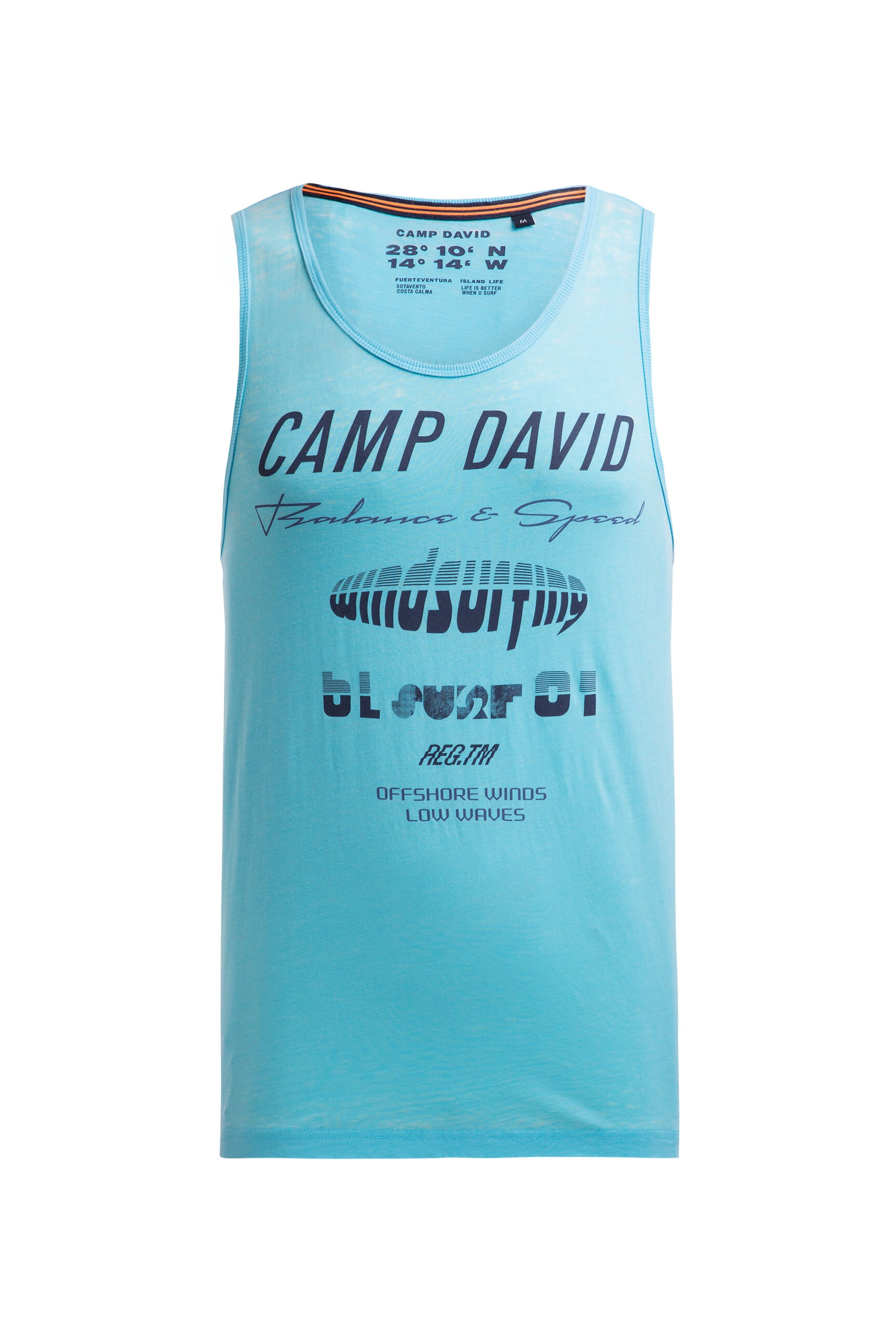 CAMP DAVID Tanktop mit Baumwolle