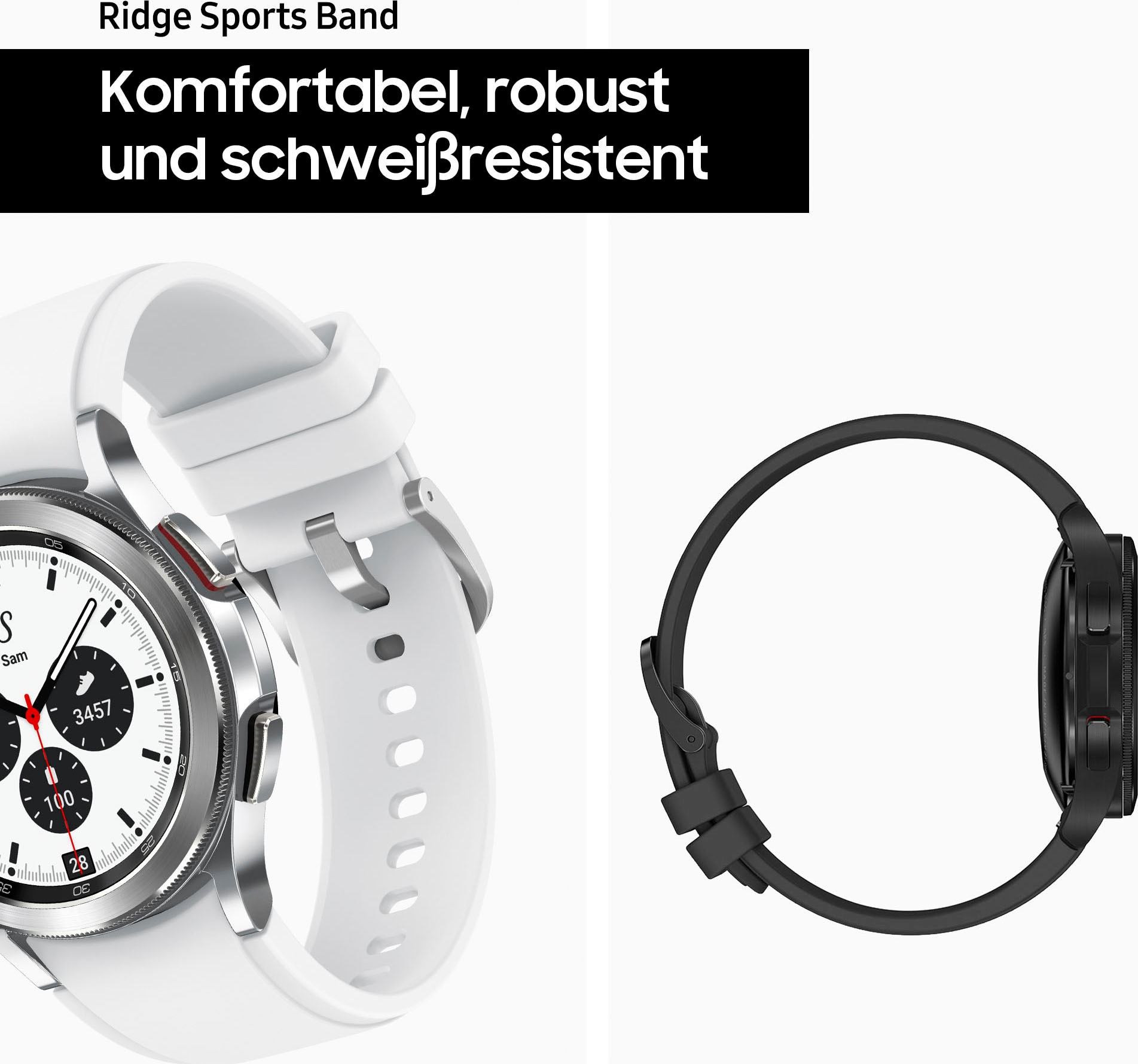 Samsung Smartwatch »Galaxy Watch 4 Classic BT«, (Wear OS by Google Fitness Uhr, Fitness Tracker, Gesundheitsfunktionen)