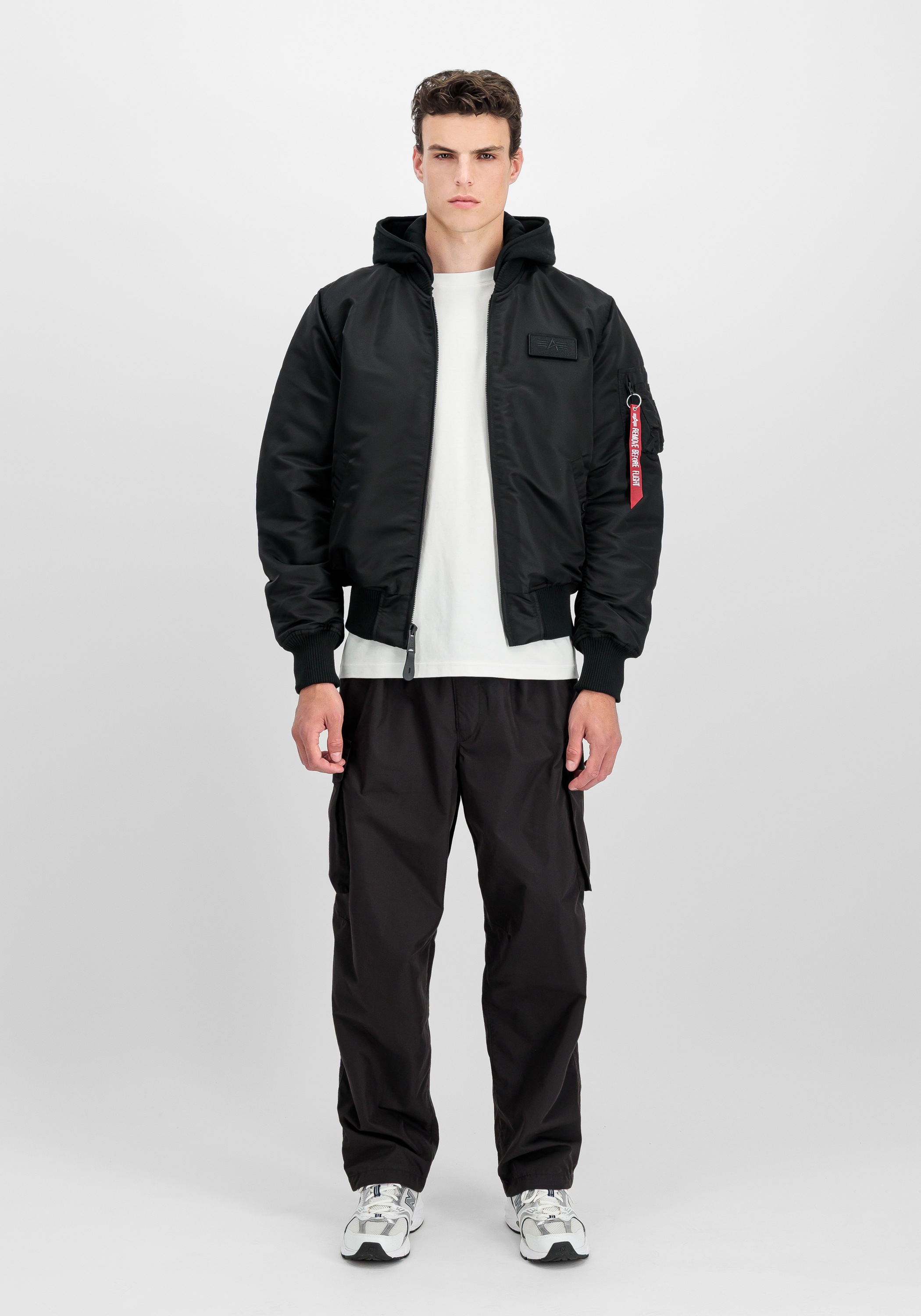 Thumbnail - Alpha Industries Bomberjacke "MA-1 Zip Hood Backprint Bomberjacke"