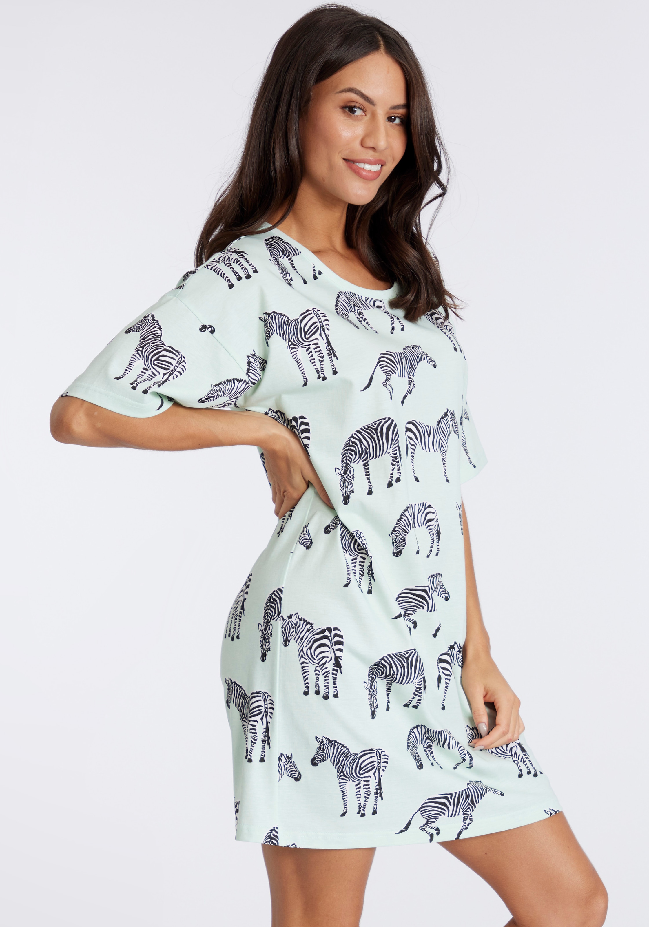 Vivance Dreams Sleepshirt, mt Animal Alloverprint