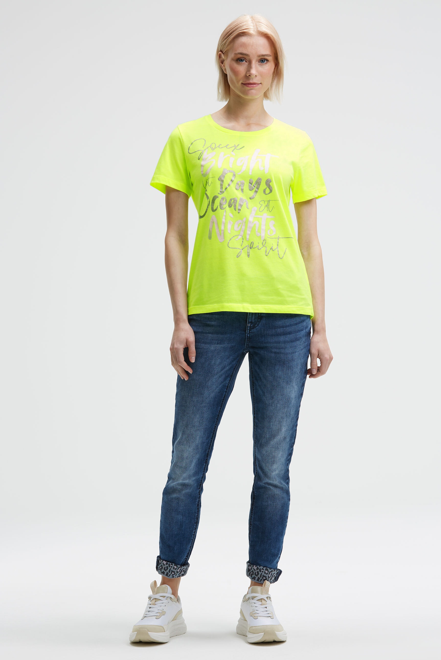 SOCCX Rundhalsshirt, mit Baumwolle