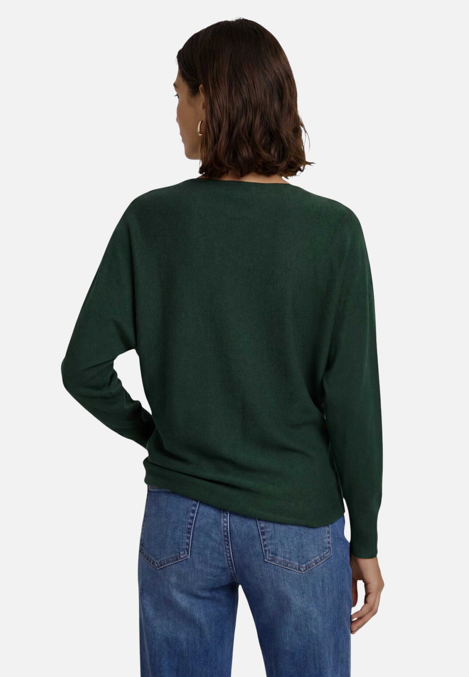 Zero Strickpullover »Damen mit Fledermausärmeln« 1 drapiert / gerafft