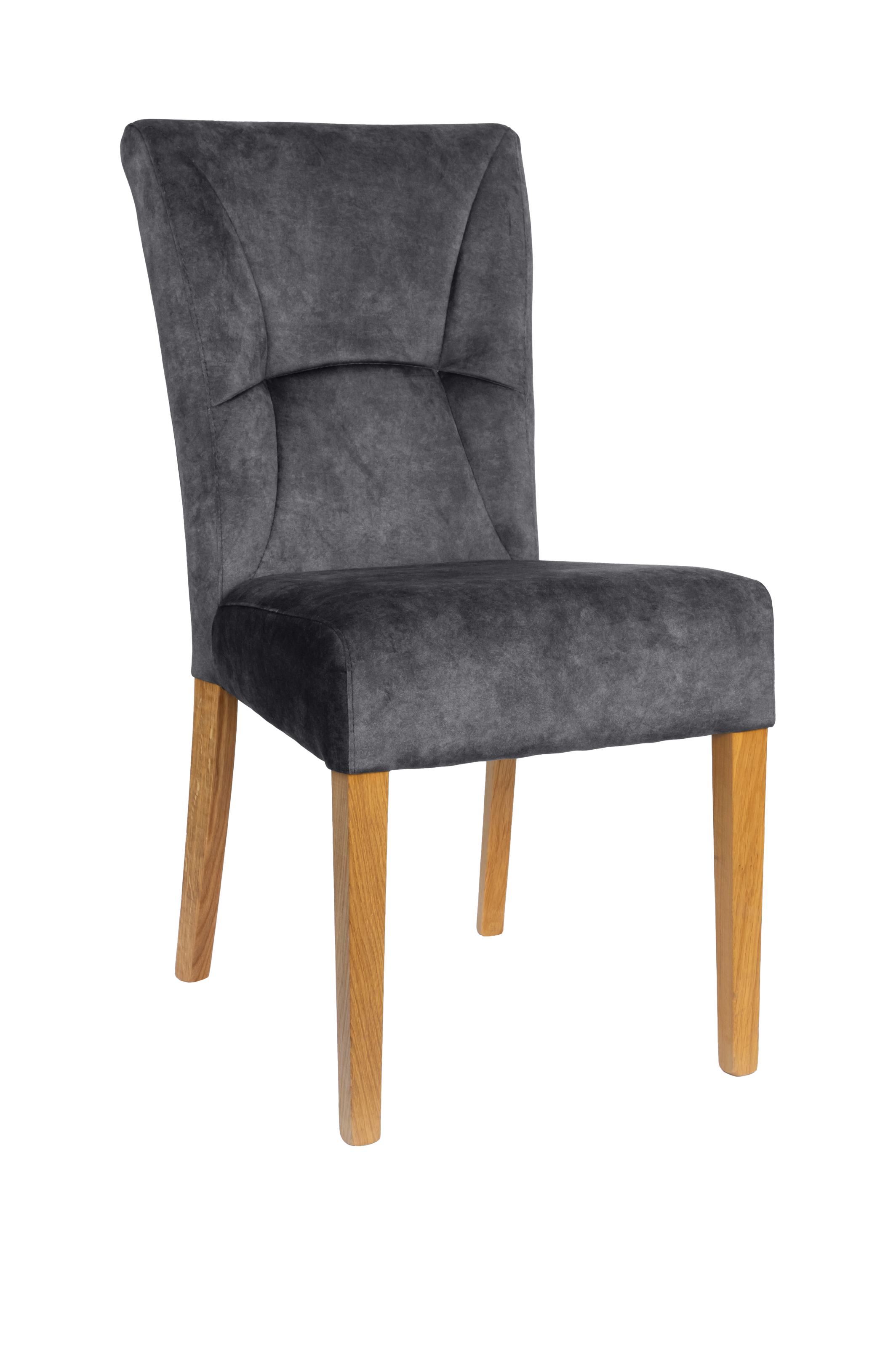 Home affaire 4-Fußstuhl "Henry" (Set) 2 Stk. Samtvelours Sitz und Rücken ge günstig online kaufen