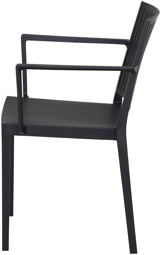 Siena Garden Gartensessel »Lane 2er Set Stapelsessel anthrazit« Set, 2 Stk. tlg. Gestell, Polypropylen/Glasfaser