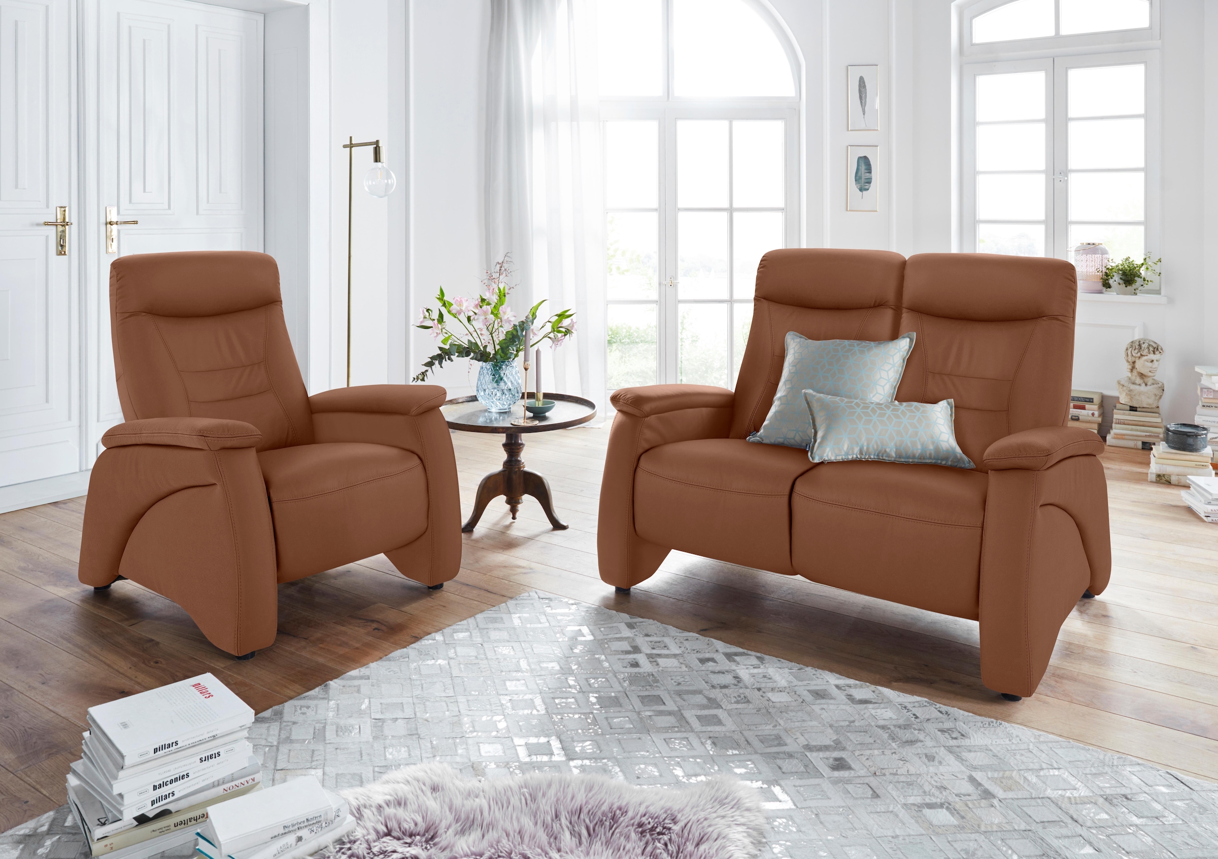 exxpo - sofa fashion Relaxsessel »Ascoli, Relaxsessel, Loungesessel, Hochlehnsessel«, mit Relaxfunktion