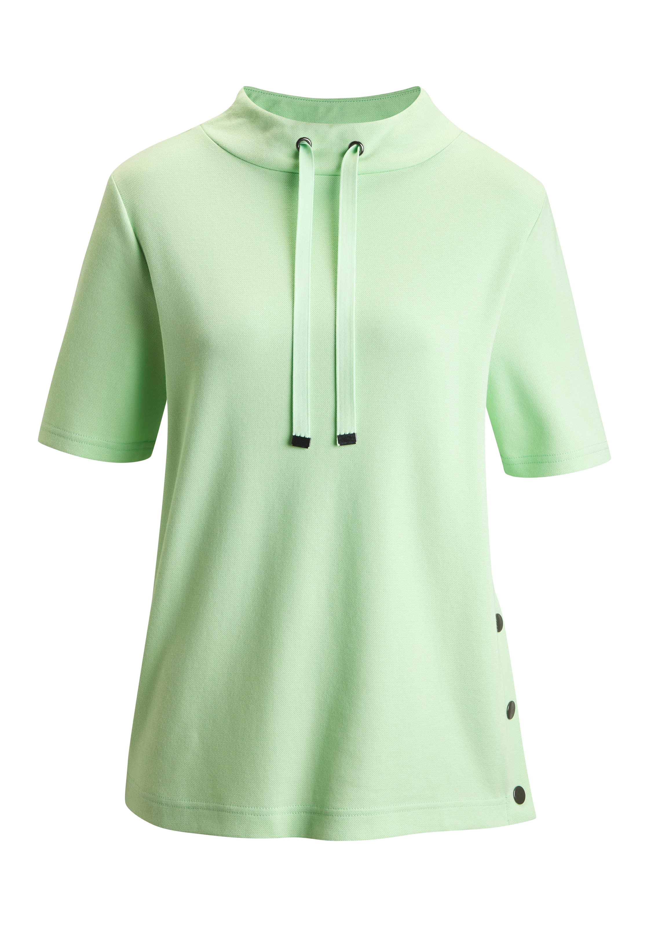 H.I.S Kurzarmshirt »mit metallischen Details« 1 aus strukturiertem Baumwoll-Mix