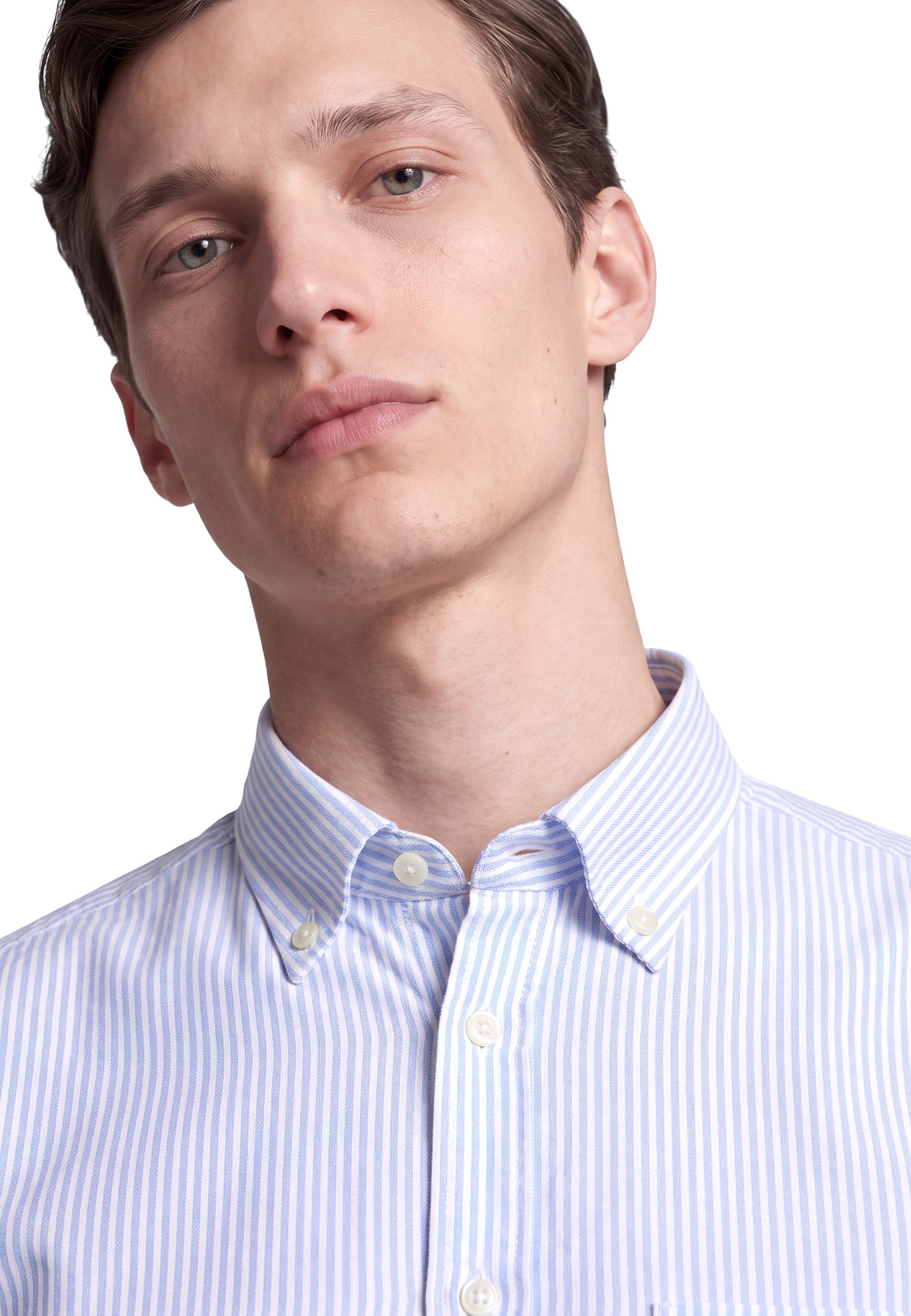 seidensticker Businesshemd Regular 1/1 Button-Down-Kragen Gestreift