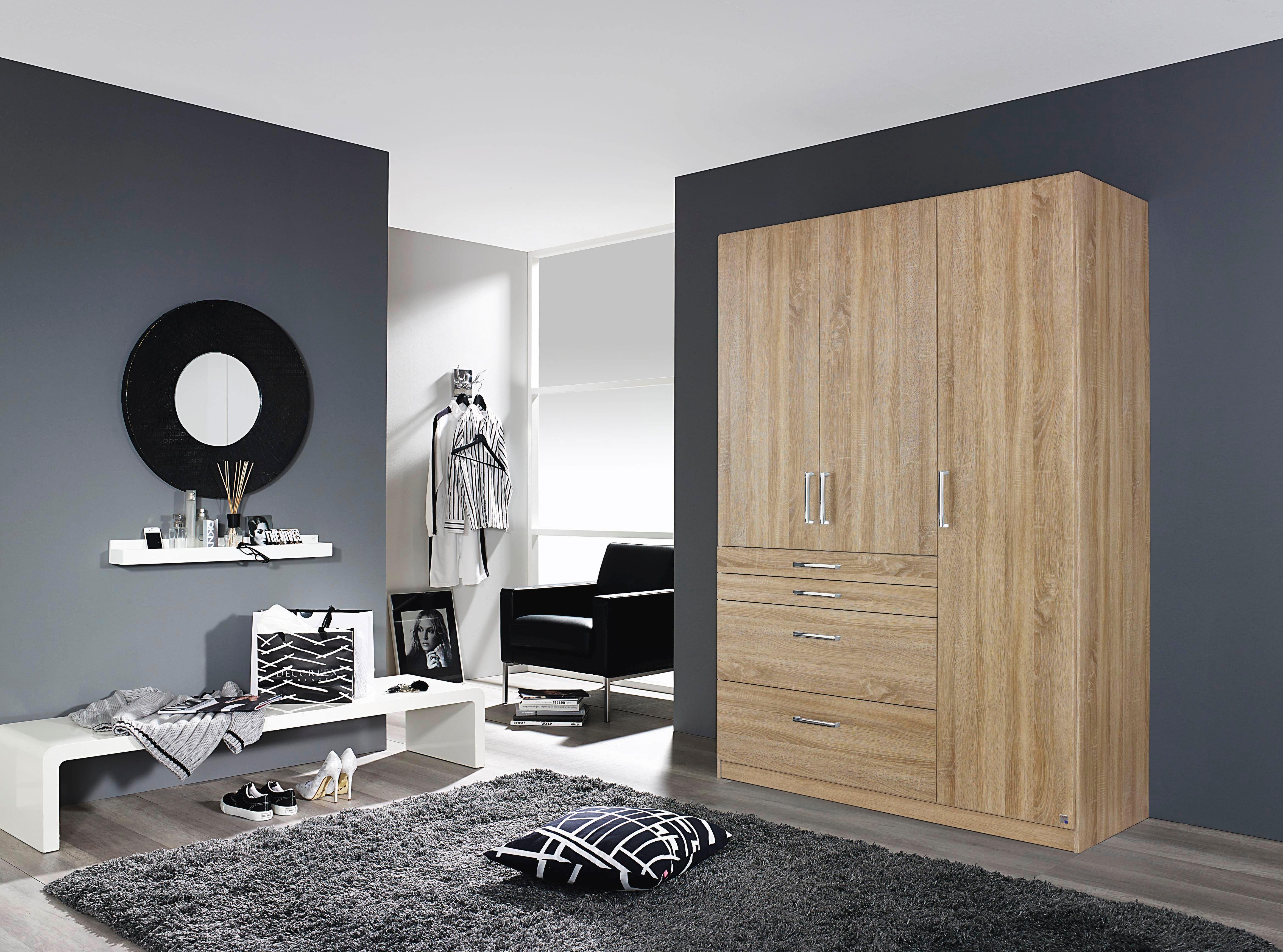 rauch Kleiderschrank "Harburg Drehtürenschrank Schlafzimmerschrank mit viel Stauraum" oberste Schublade mit praktischer Facheinteilung MADE IN GERMANY