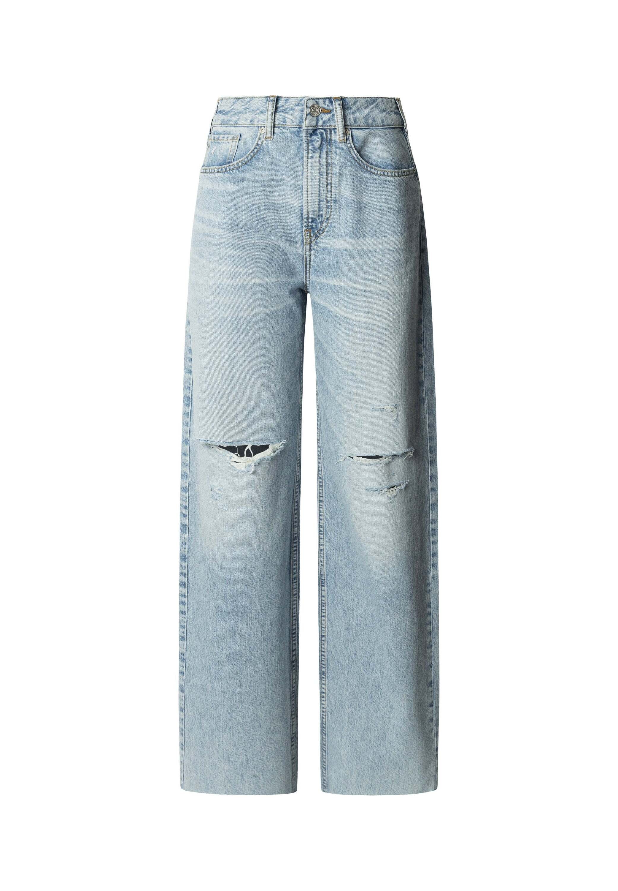 Pepe Jeans Straight-Jeans »chinos STRAIGHT HW EDEN STONE DAMAGE«