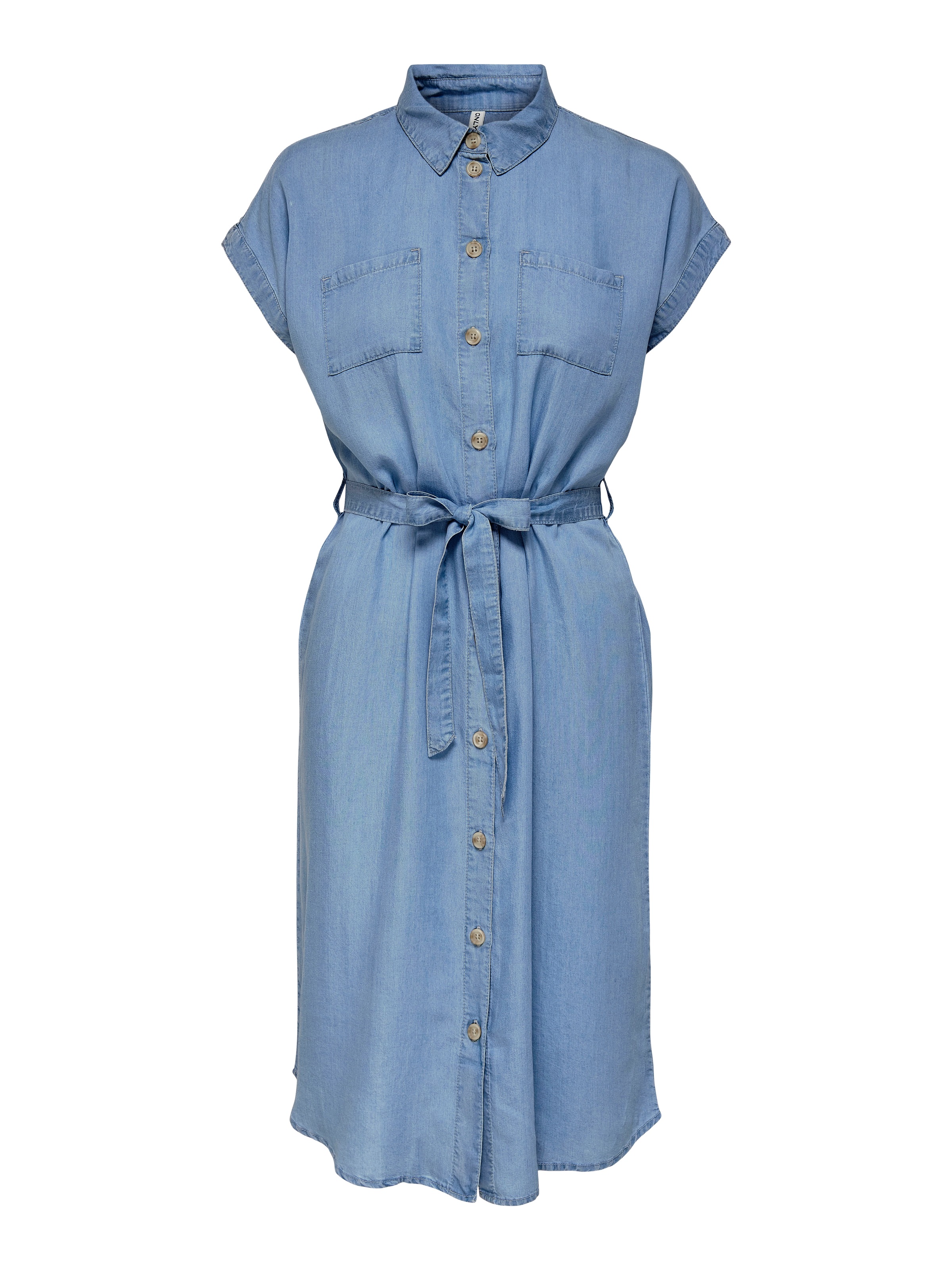 Thumbnail - ONLY Jeanskleid "ONLPEMA – Jeanskleid mit Knopfleiste und Brusttaschen" Brusttaschen regular fit, modisch, Denim, Lyocel...