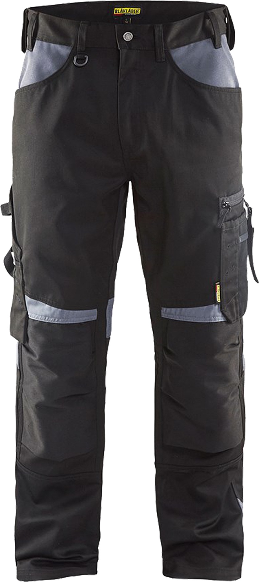 BLÄKLÄDER Herren Arbeitshose "Bekleidung Bundhose schwarz/grau", schwarz, Gr. 50, Obermaterial: 65% Polyester PES. 35% Baumwolle CO., Hosen