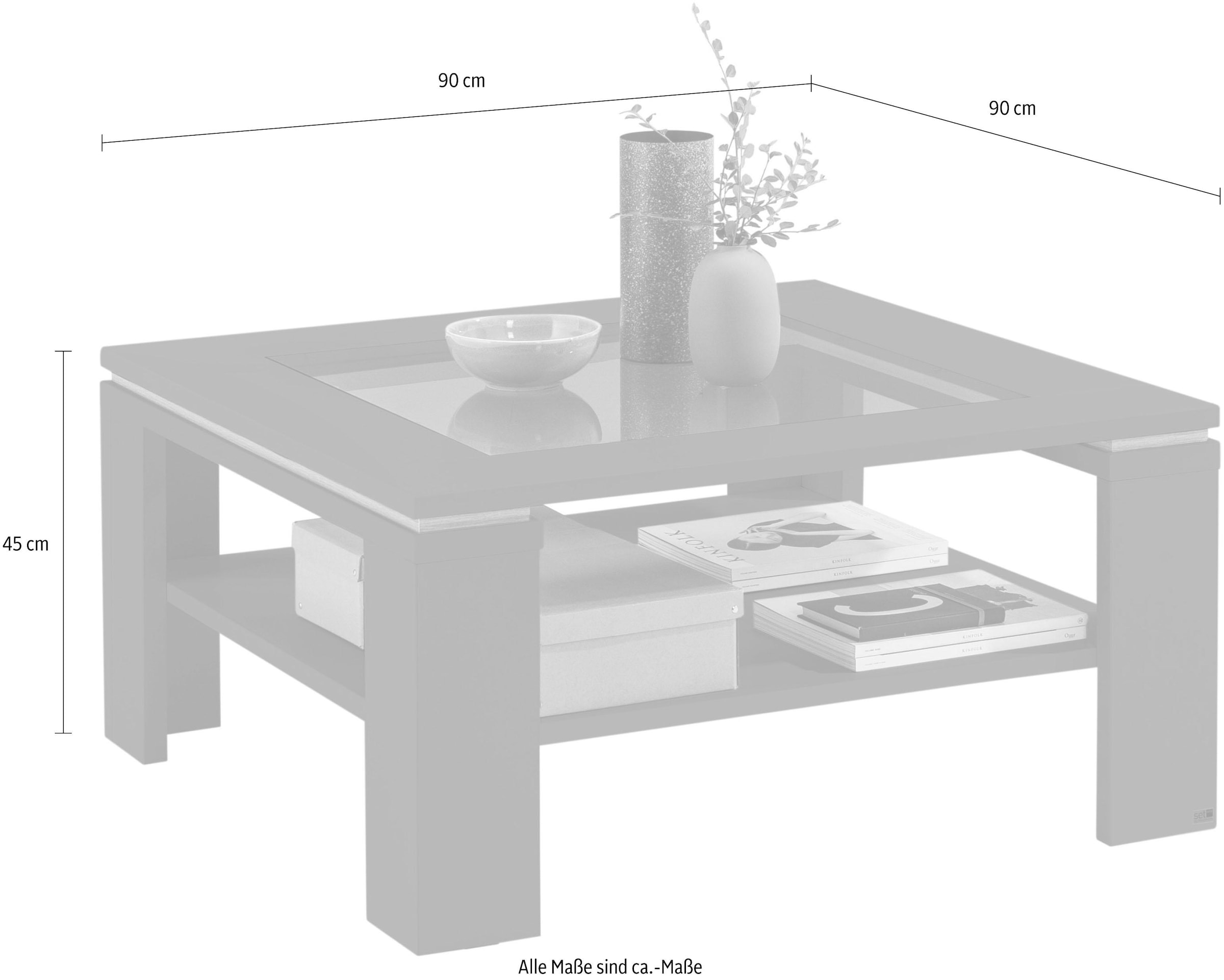 set one by Musterring Couchtisch »TACOMA«, Typ 65 und 66, mit getönter Glasplatte