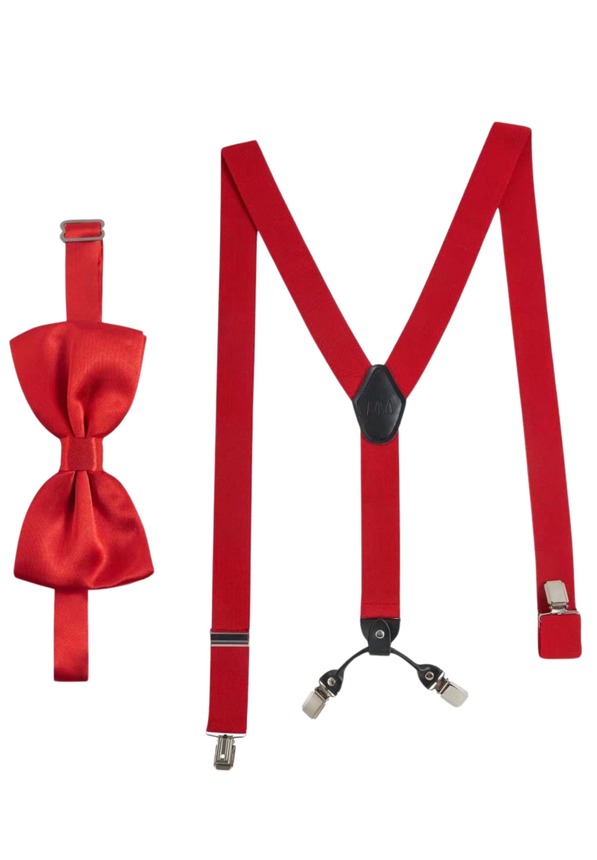 Massi Morino Hosenträger "Massi Morino Hosenträger-Set" 2 Stk. mit Fliege