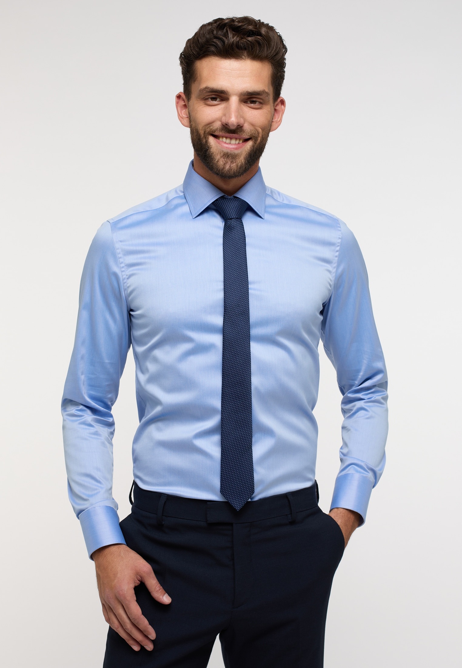 Eterna Langarmhemd "SLIM FIT", NON IRON (bügelfrei) günstig online kaufen